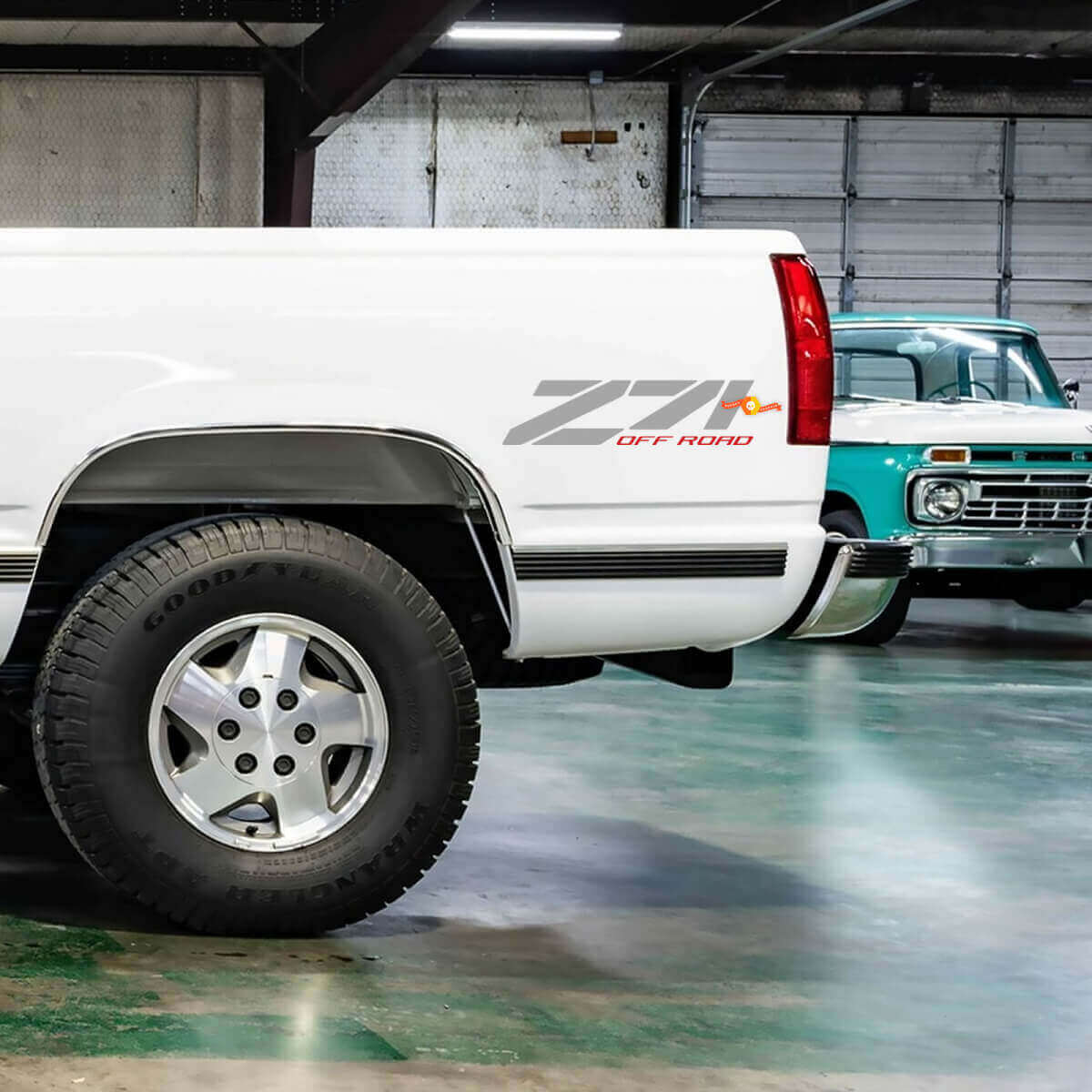 Z71 Offroad-Bettseiten-Aufkleber Paar für Chevrolet Silverado GMC Sierra