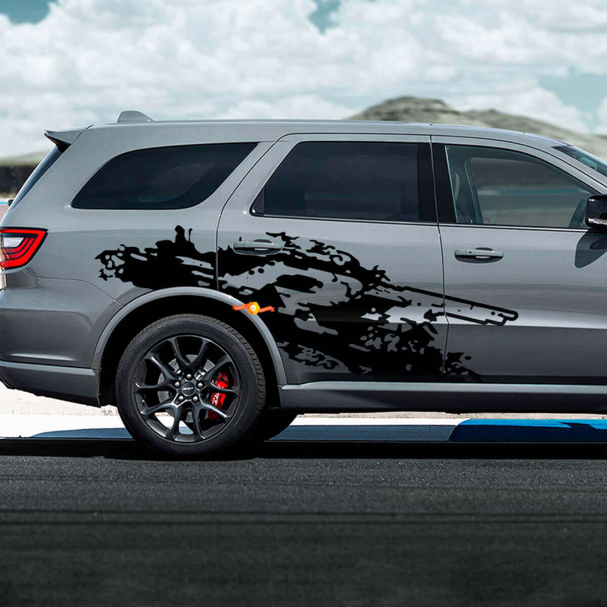 R/T Schlamm-Spritzbereich Seiten-Vinyl-Aufkleber-Set für Dodge Durango
