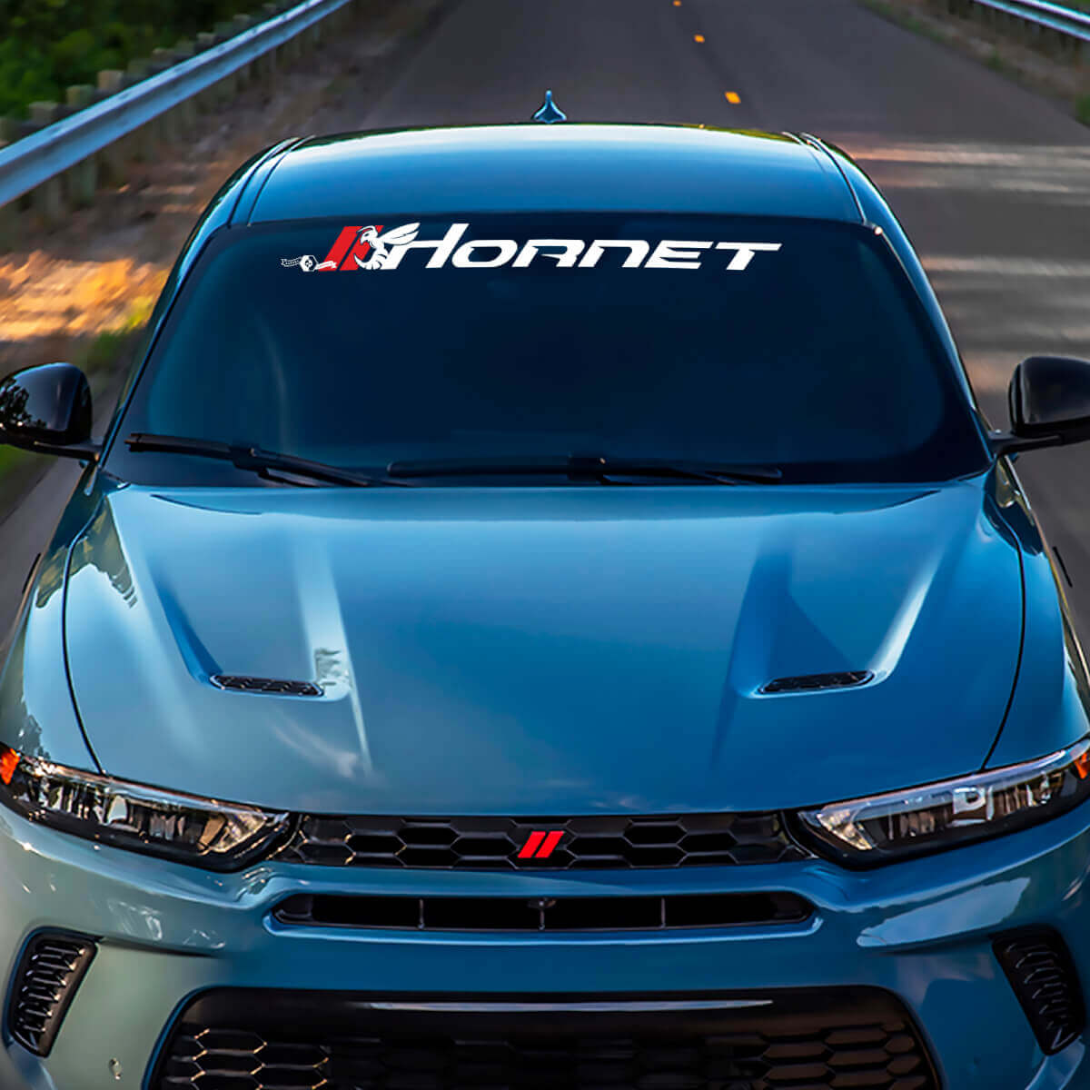 Hornet Hash Windschutzscheibe Stripe Banner Aufkleber - benutzerdefinierte Vinylgrafik für Ausweichen Hornet
