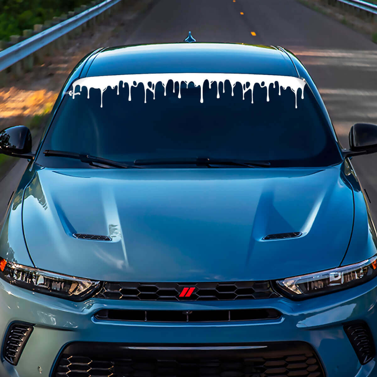 Hornet Hash Windschutzscheibe Stripe Banner Aufkleber - benutzerdefinierte Vinylgrafik für Ausweichen Hornet
