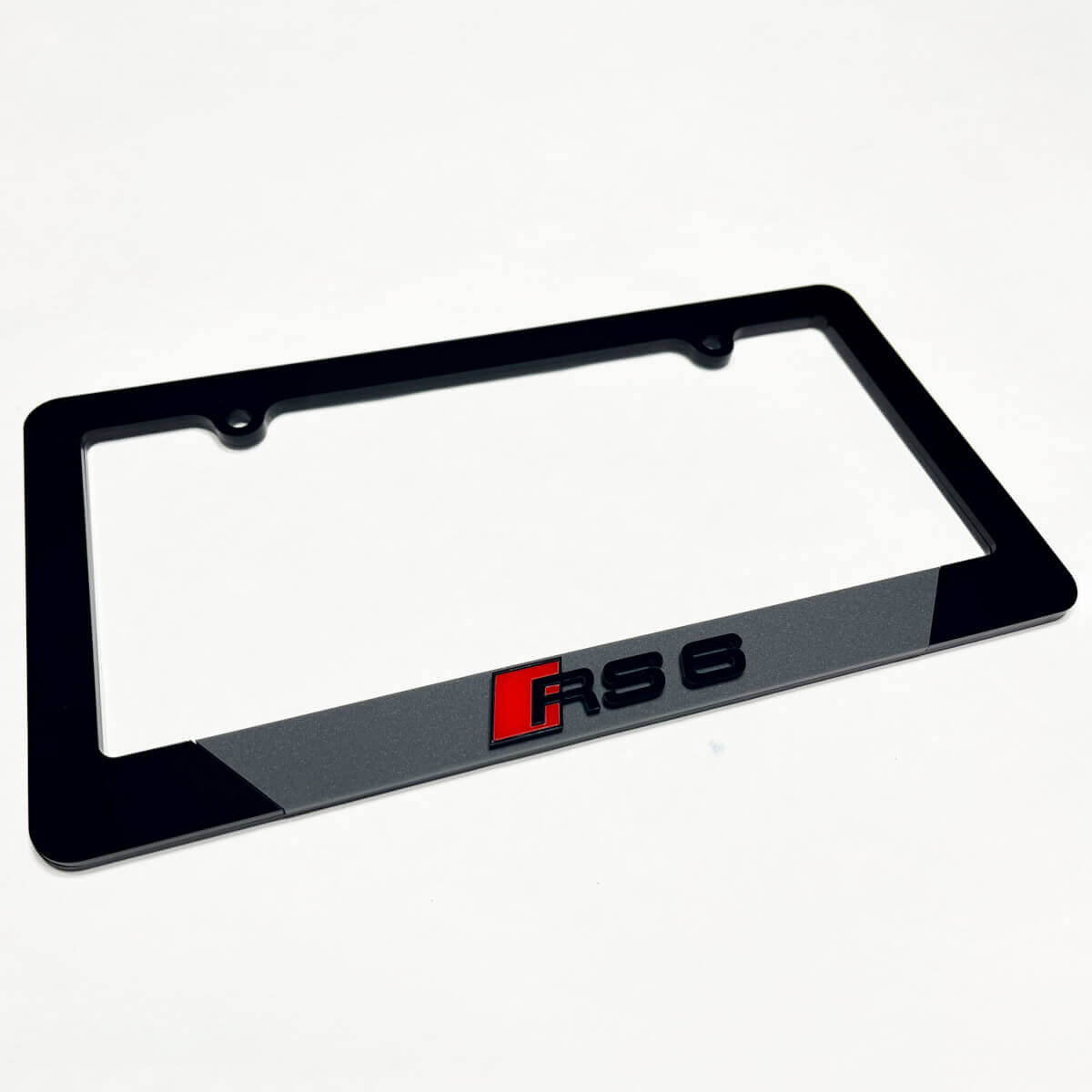RS6 RS 6 Fahrzeugkennzeichenabdeckungen Abdeckungen Frames Decor für Audi RS6
