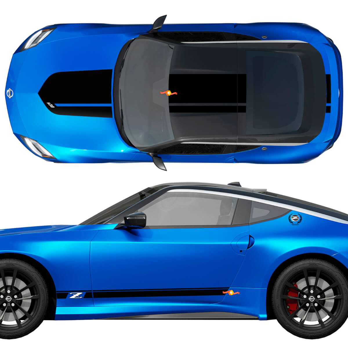 Nissan Nismo Z Heritage Edition Hood Side Aufkleber Aufkleber -Aufkleber -Vinyl -Grafik -Kit
