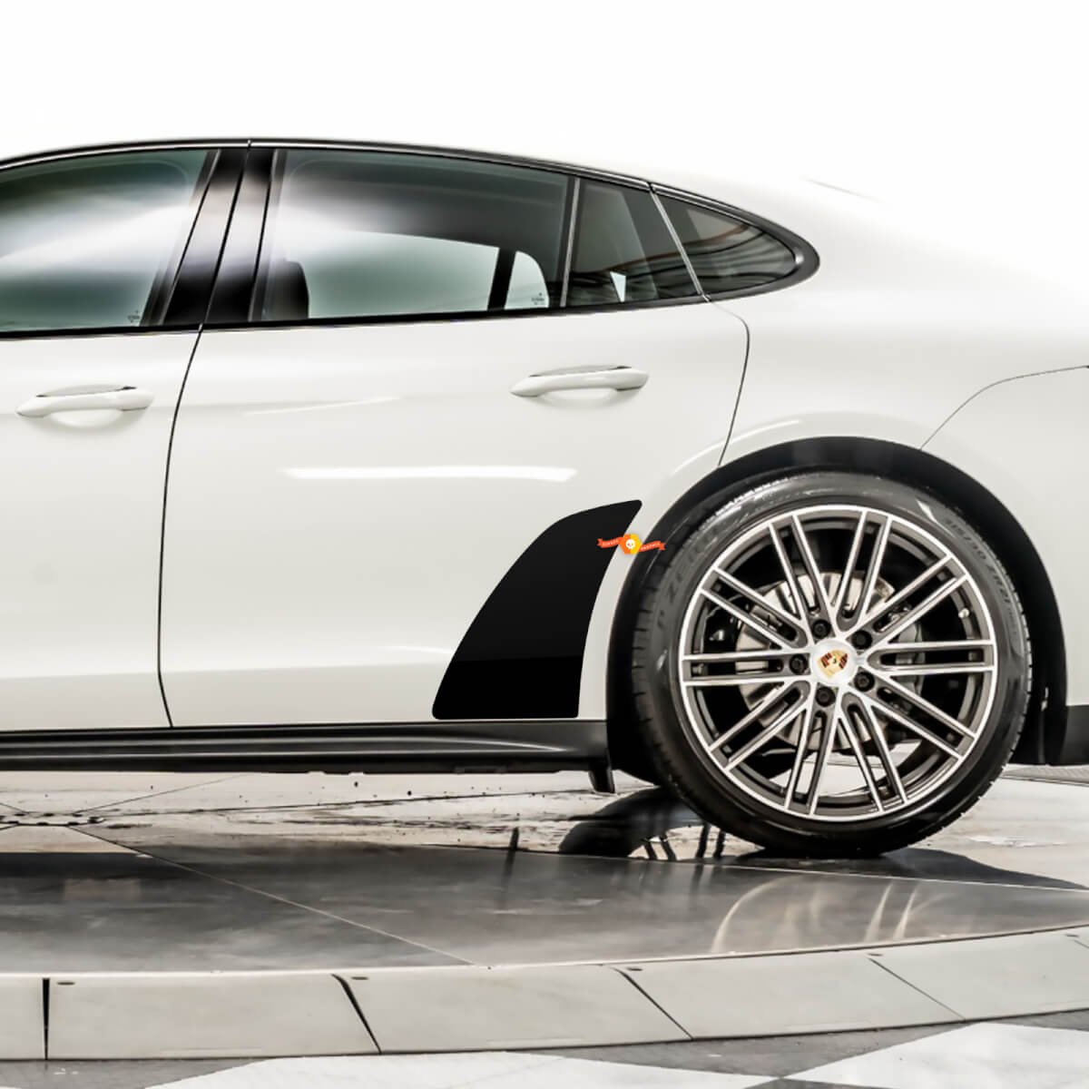 Heck Kotflügel Rock Guard Decals Stone Guard Film Ersatzaufkleber passen Porsche Panamera

