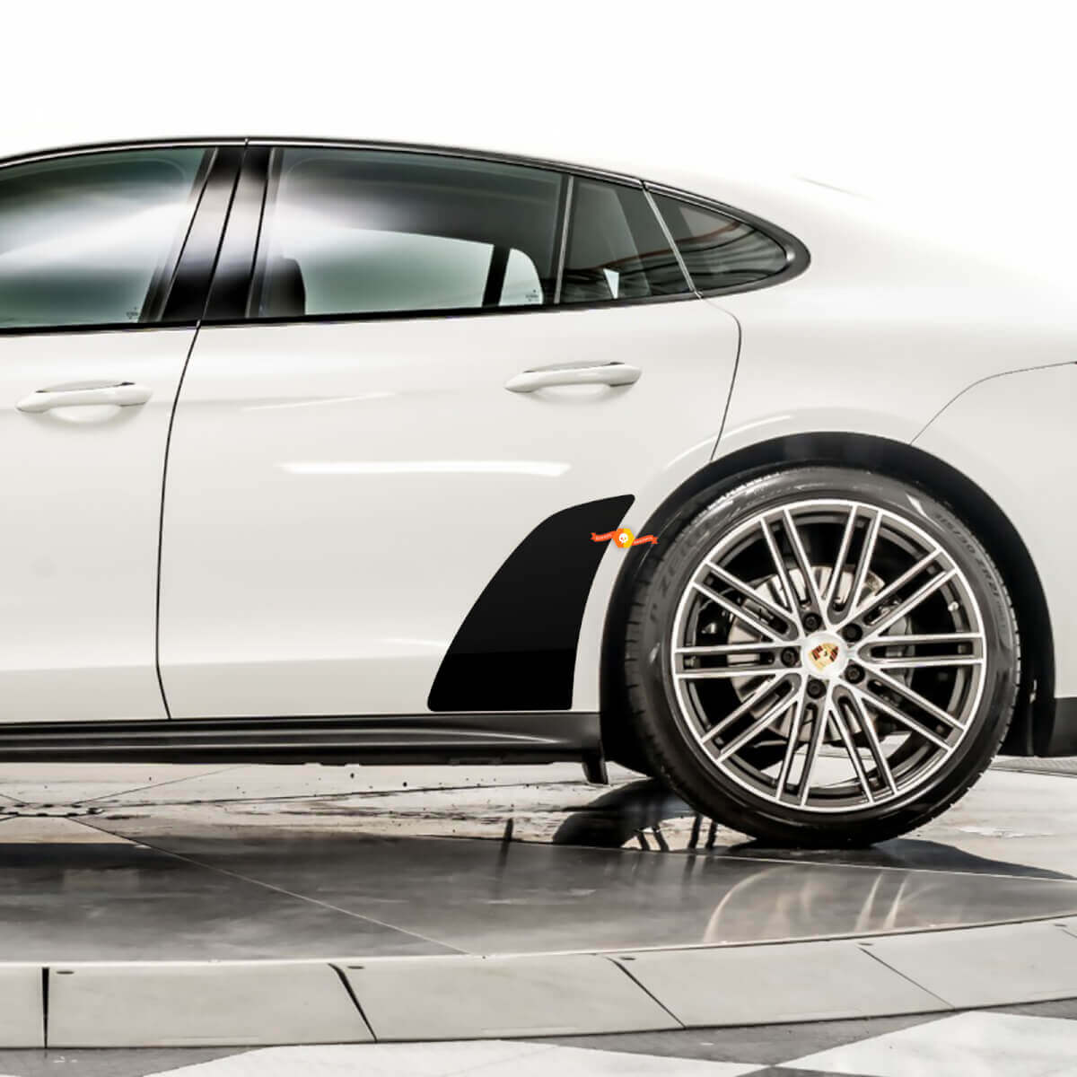Heck Kotflügel Rock Guard Decals Stone Guard Film Ersatzaufkleber passen Porsche Panamera

