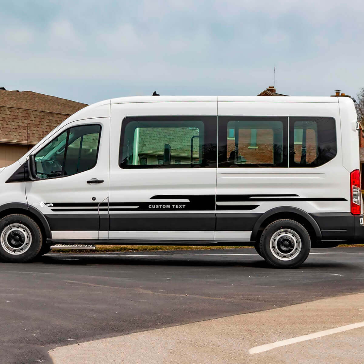 Ford Transit benutzerdefinierte Text Vinyl Seitenstreifen Abziehbilder
