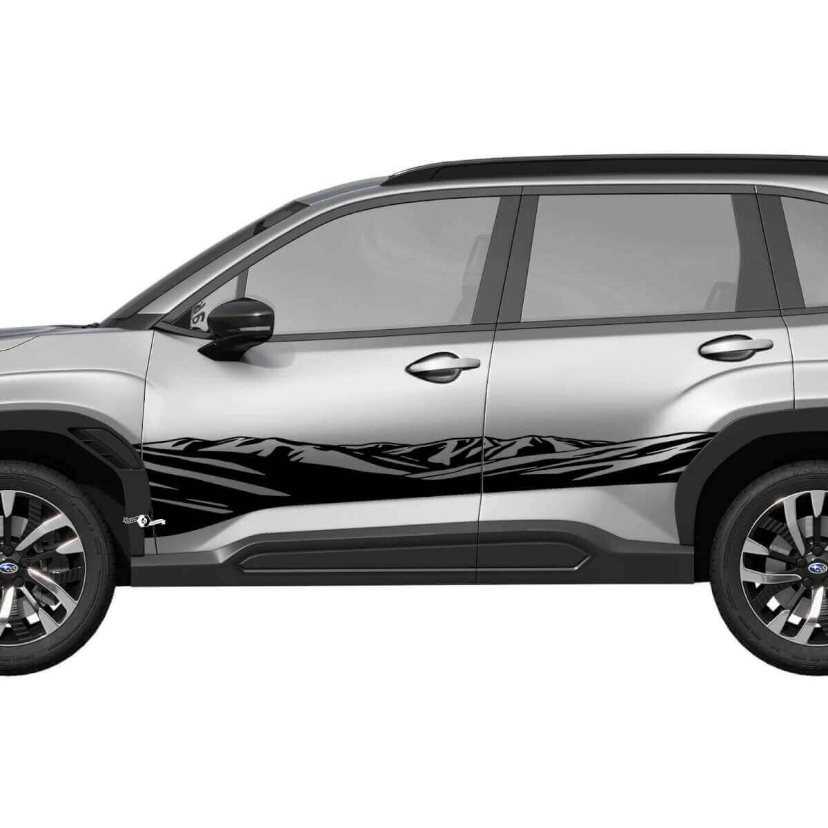 Mountains Side Türen Schweller Racing Streifen Vinyl Aufkleber Sticker für Subaru