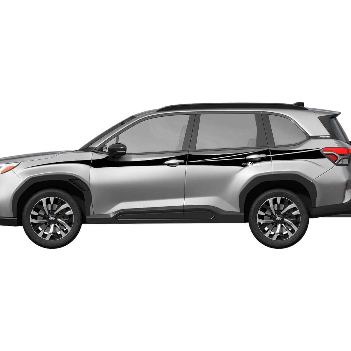 Seitentüren Rocker Panel Racing Stripes Vinyl -Aufkleber - Grafikaufkleber Universal Fit Suba 5
