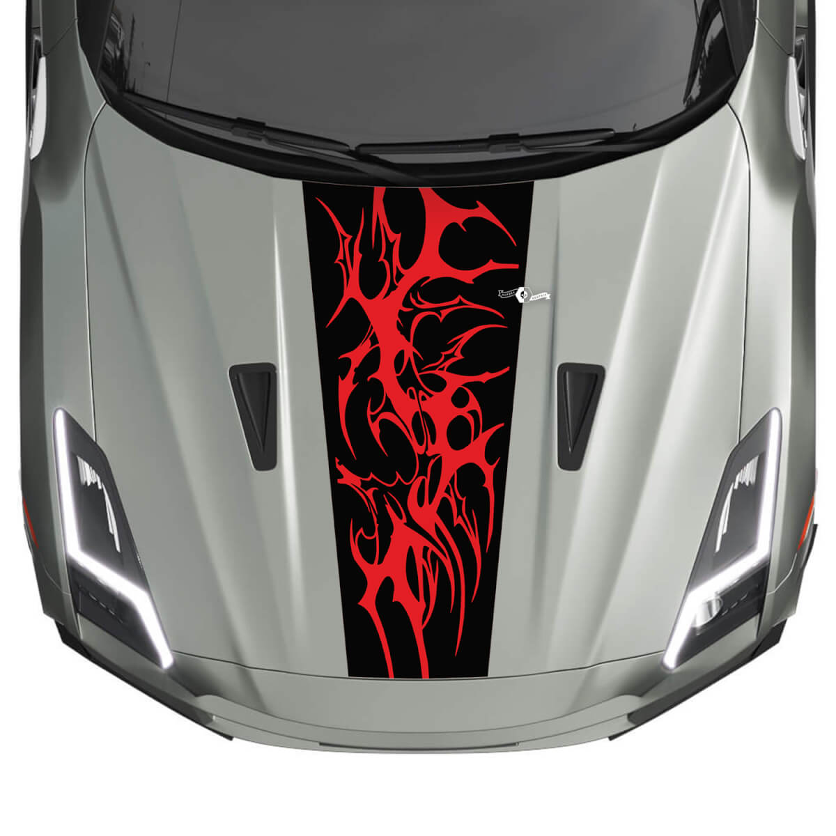 Hood Graphics Stripes Decal Kit für Nissan GT-R 2 Farbe
