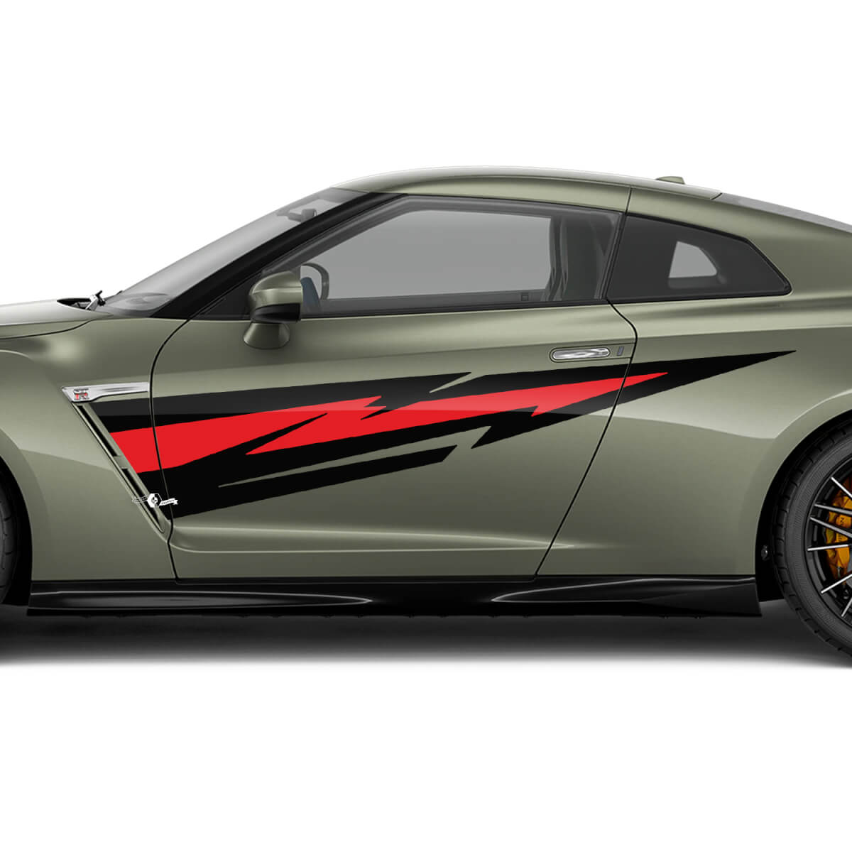 Seitentüren Grafik-Aufkleber Kit für Nissan GT-R 3
