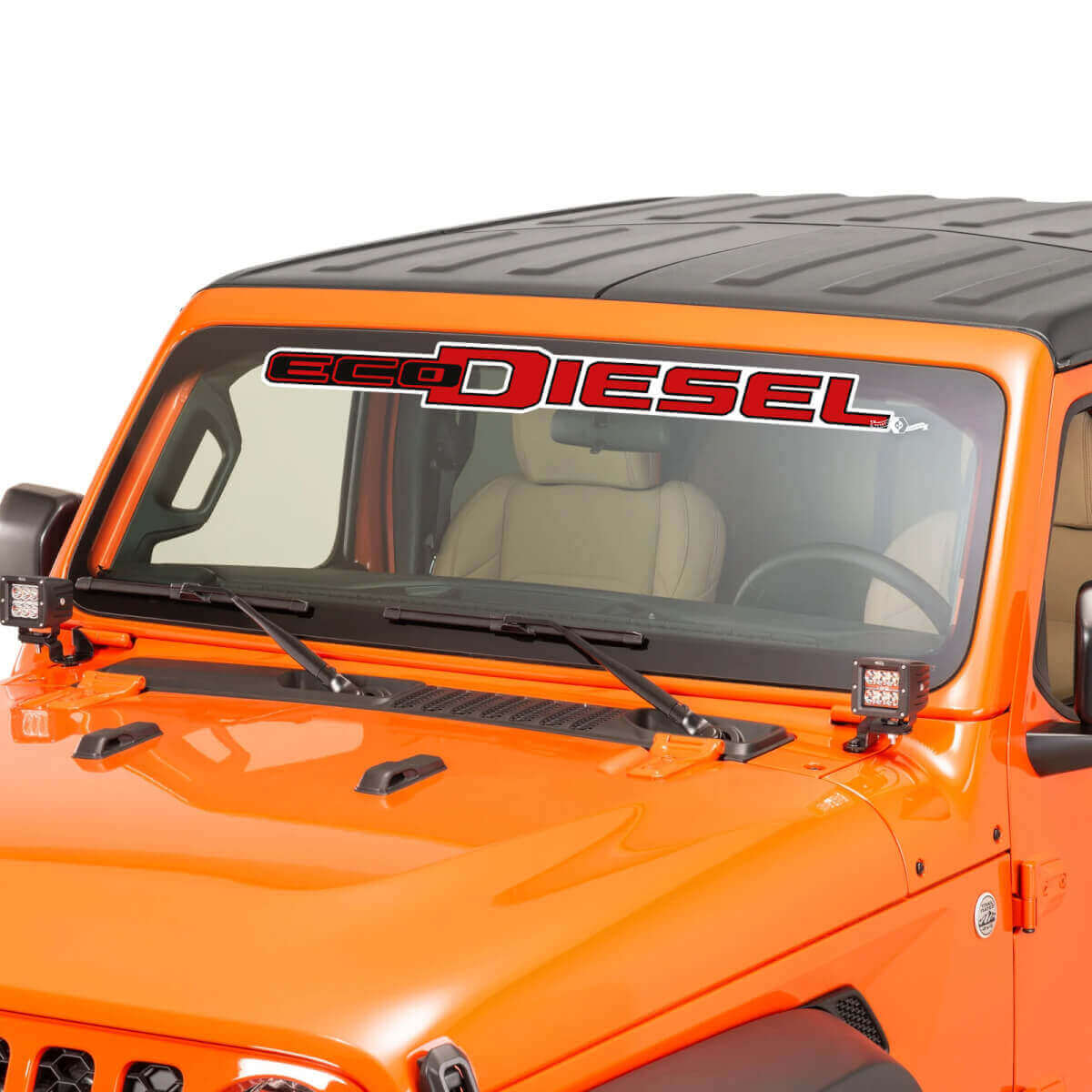 EcoDiesel Schriftzug Windschutzscheiben-Graphik Vinyl-Aufkleber 5 für Jeep Wrangler