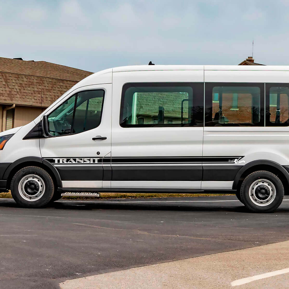 Transit-Buchstaben-Line-Seitenstreifen-Vinyl-Aufkleber für Musclecar Transit