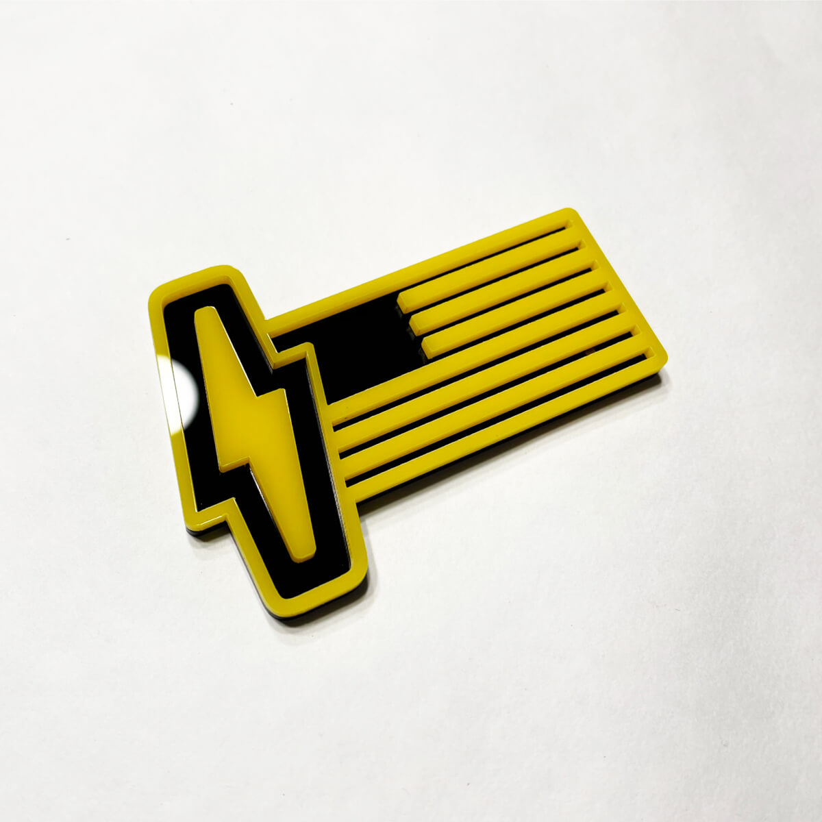 Ford 150 Lightning US Flag 3D Abzeichen - benutzerdefinierte Kotflügelzeichen Emblem gelb und schwarz
