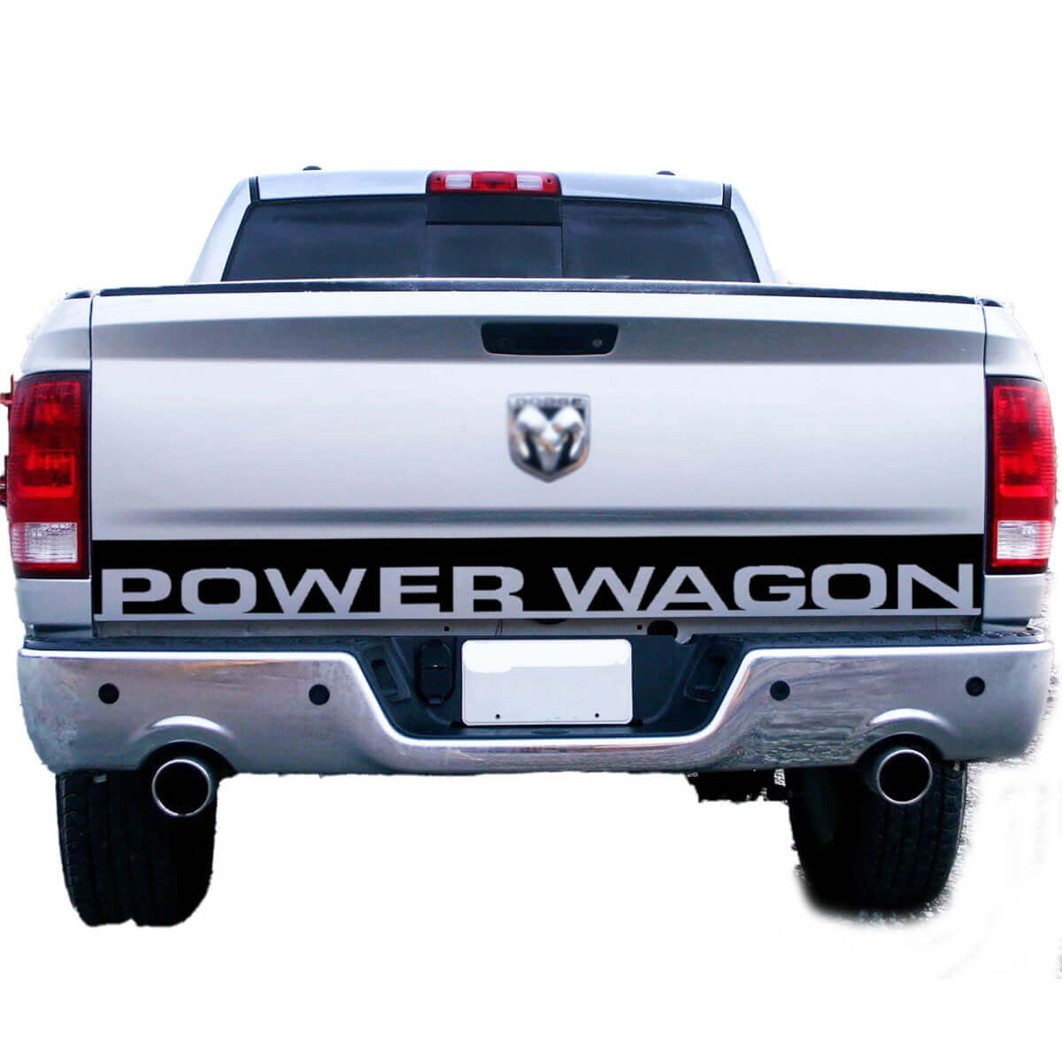 Power Wagon Letter Line Truck Heckklappen-Akzent Vinyl-Grafik-Aufkleber für Dodge Ram 1500