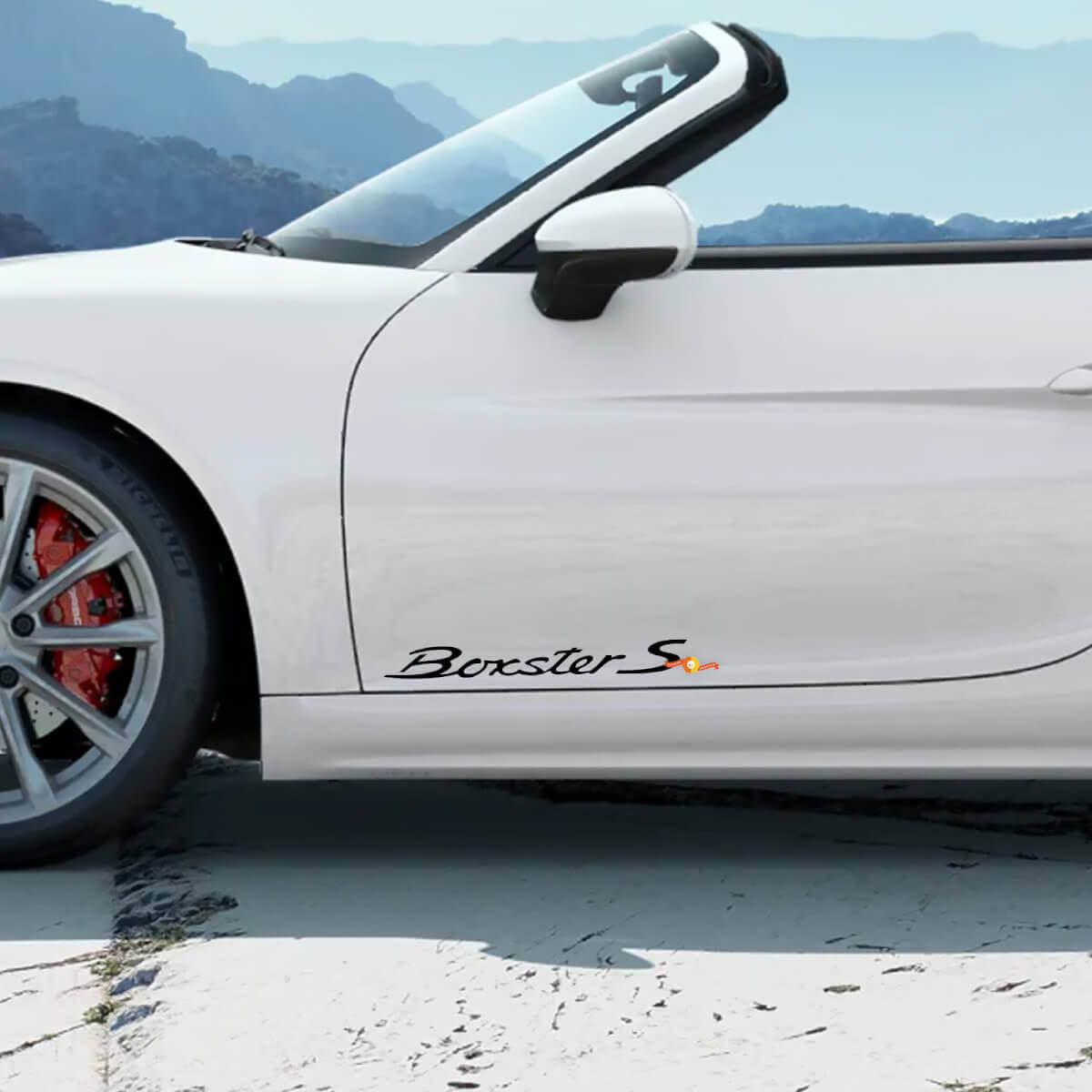 Paar Porsche Aufkleber Boxsters Porsche -Türen Seitenaufkleber Aufkleber

