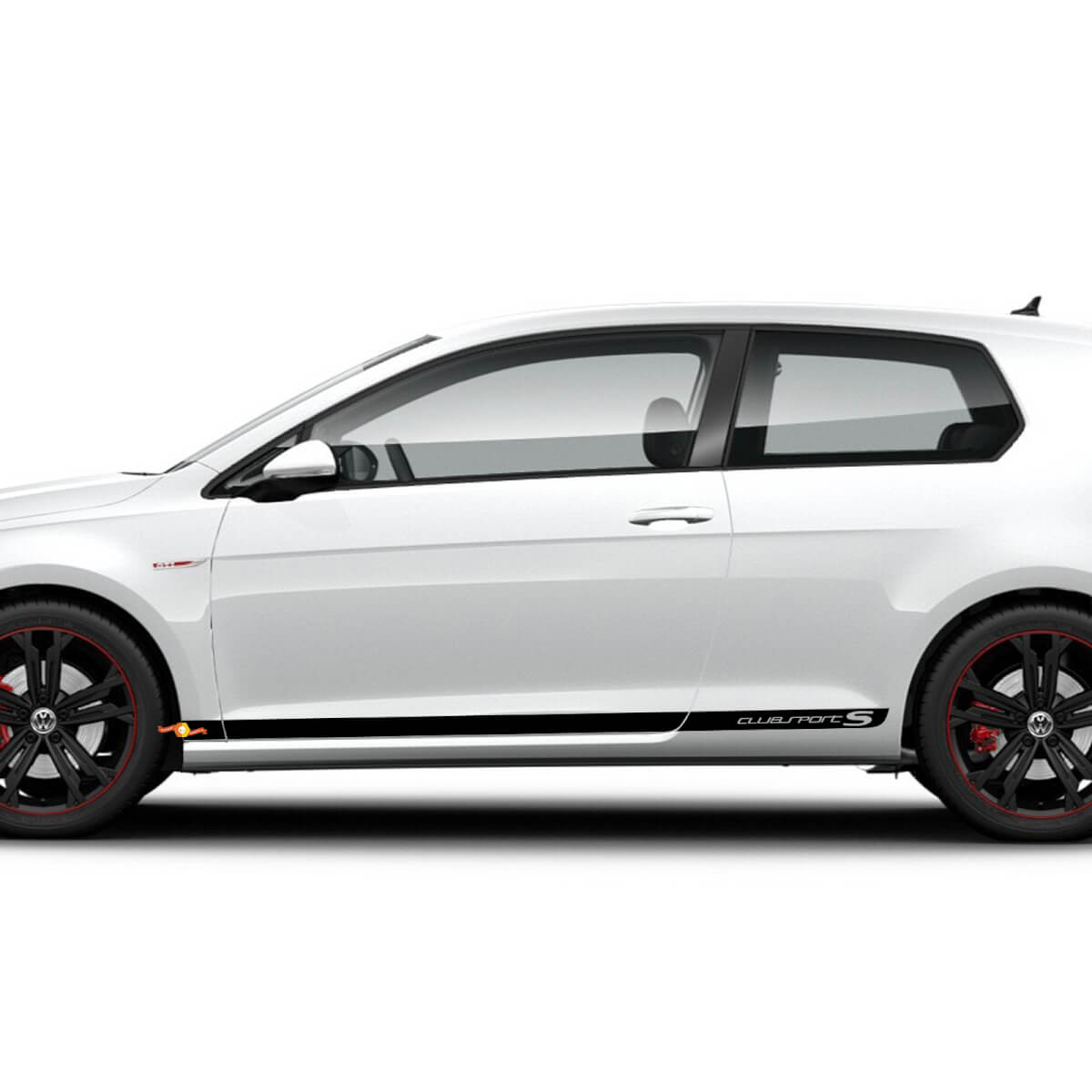 Decal Stripes Side Door Racing Design Kit für Volkswagen Golf Clubsport s
