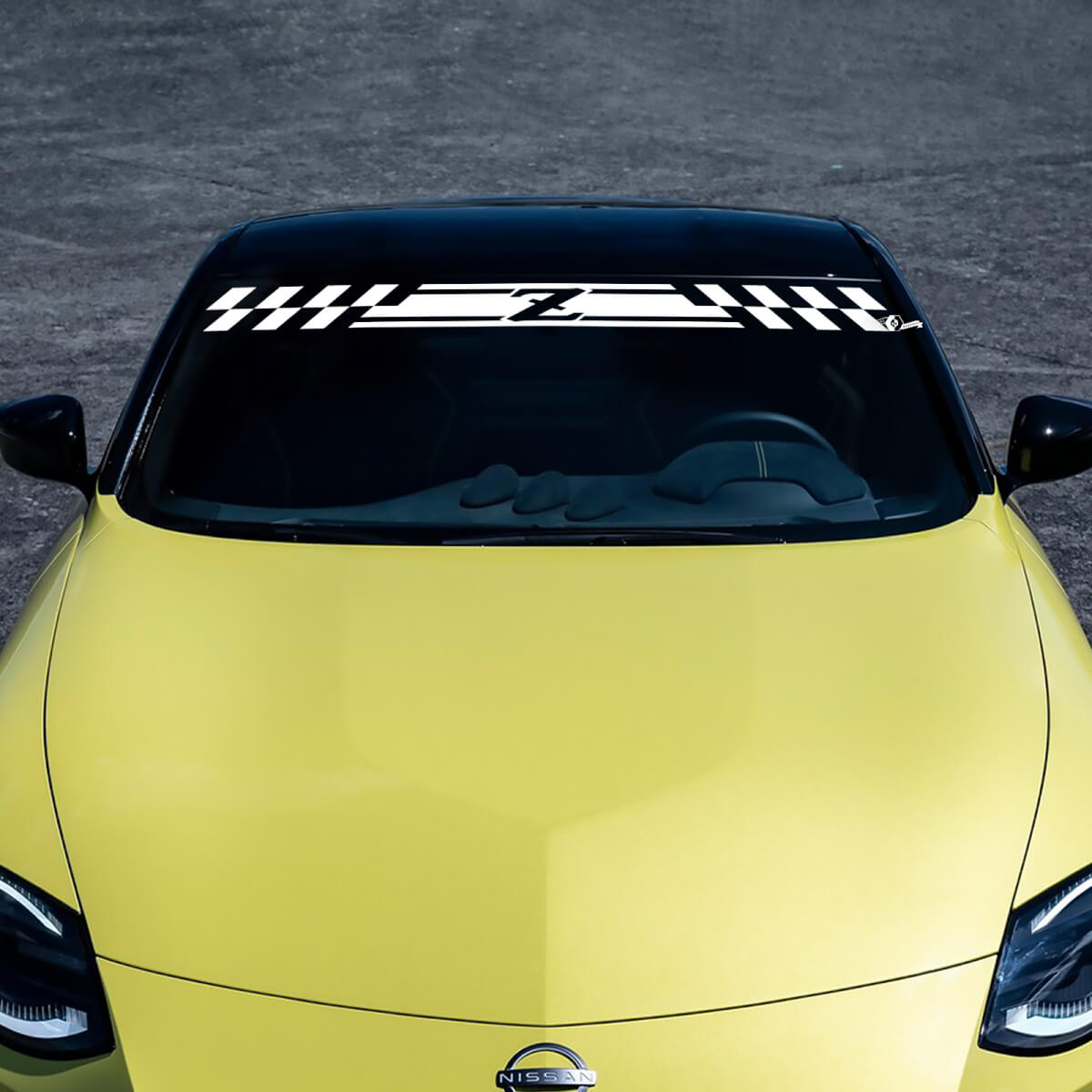 Windschutzscheibe Z kariertes Streifen -Aufkleber -Aufkleber für Nissan Z Sport
