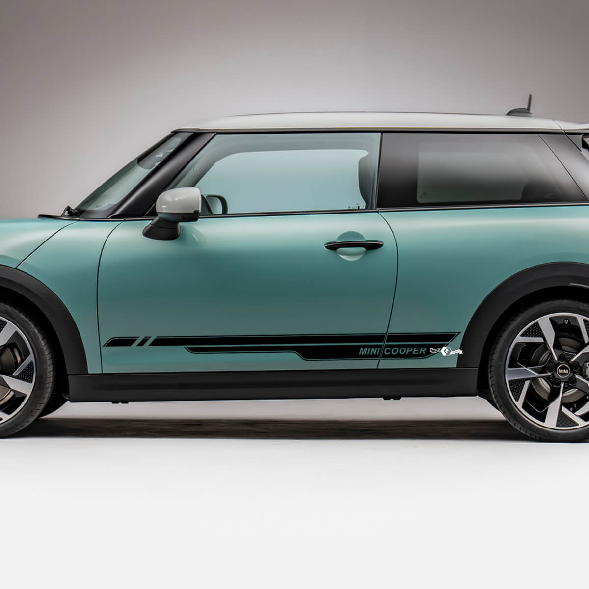 Seitenrennstreifen Grafik -Aufkleber für Mini Cooper S 4
