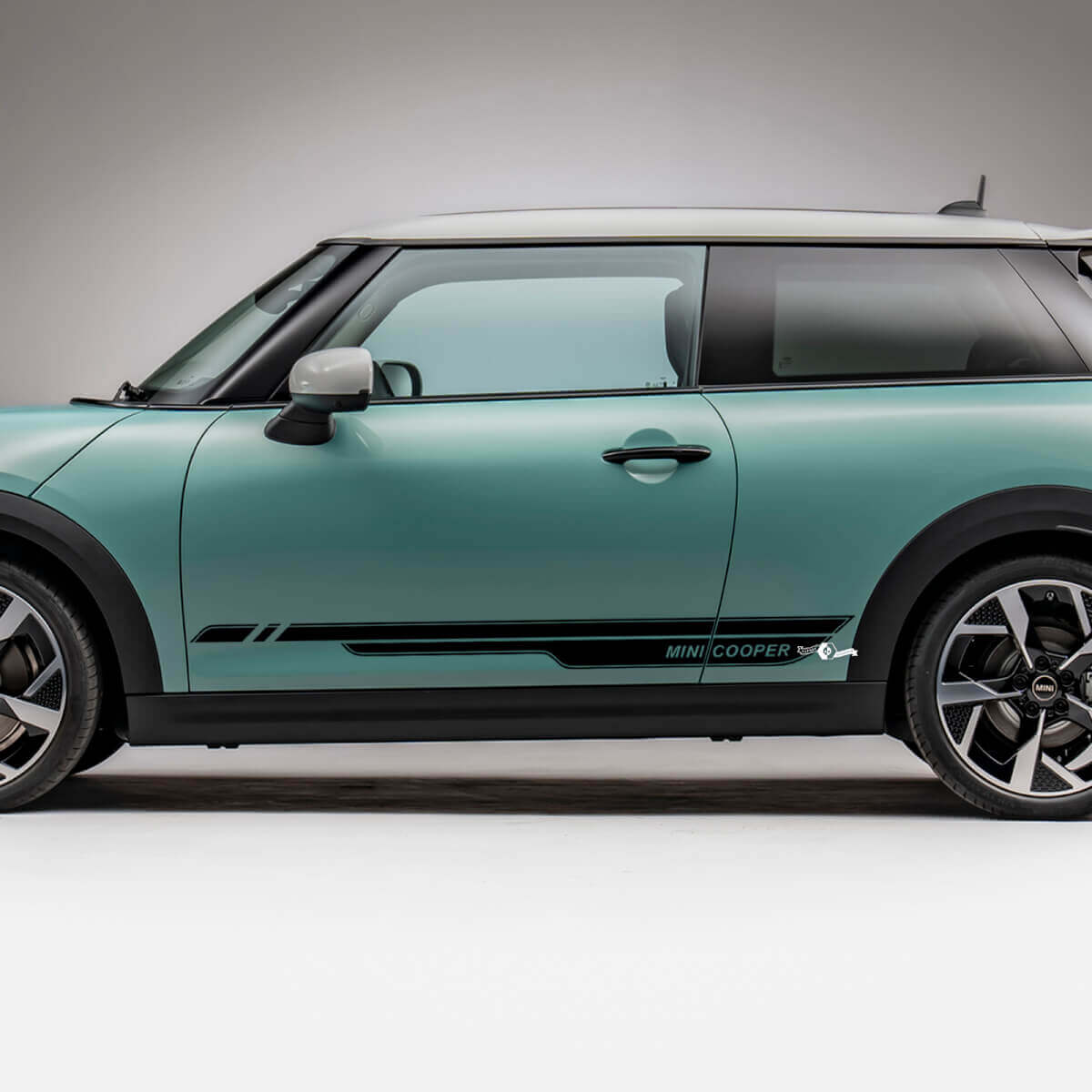 Seitenrennstreifen Grafik -Aufkleber für Mini Cooper S 4
