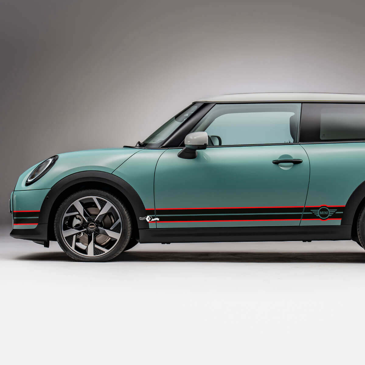 Seiten-Rennstreifen Grafikaufkleber für Mini Cooper S