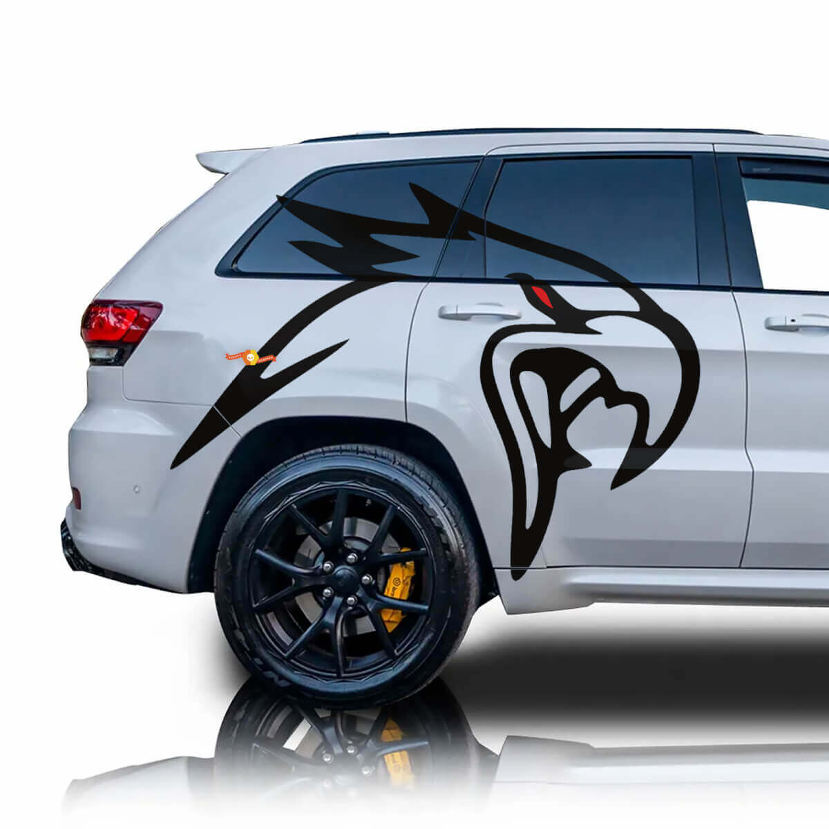 Adler Vogel Seitenvinylabziehbild Jeep Grand Cherokee Track Hawk
