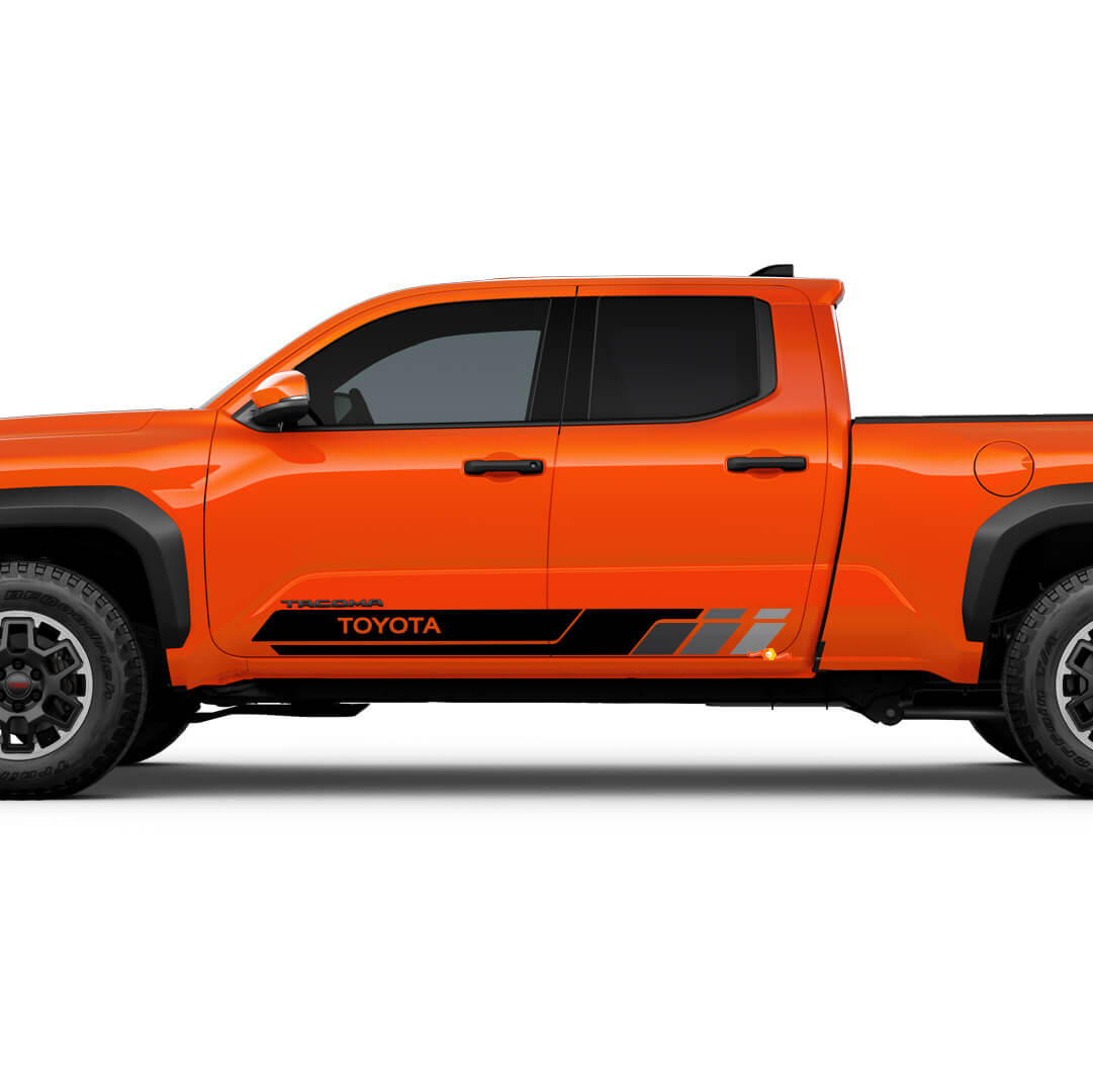 Seitentüren Rocker Panel Stripes Vinyl Aufkleber Aufkleber Kit für Toyota Tacoma
