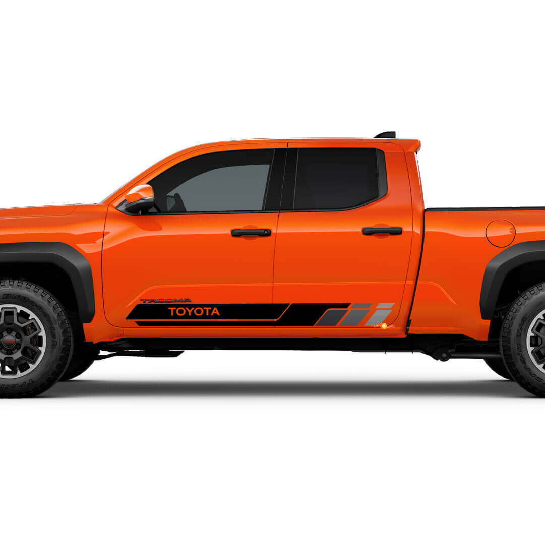 Seitentüren Rocker Panel Stripes Vinyl Aufkleber Aufkleber Kit für Toyota Tacoma
