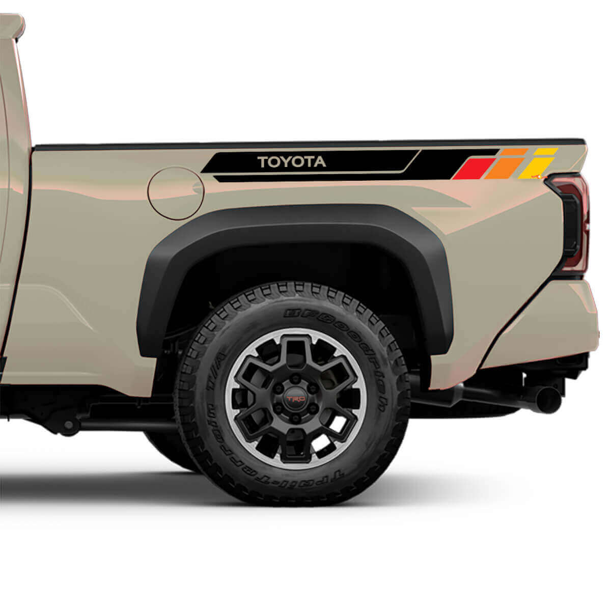 Heritage-Style Nachtschrank-Streifen Vinyl-Aufkleber-Set für Toyota Tacoma