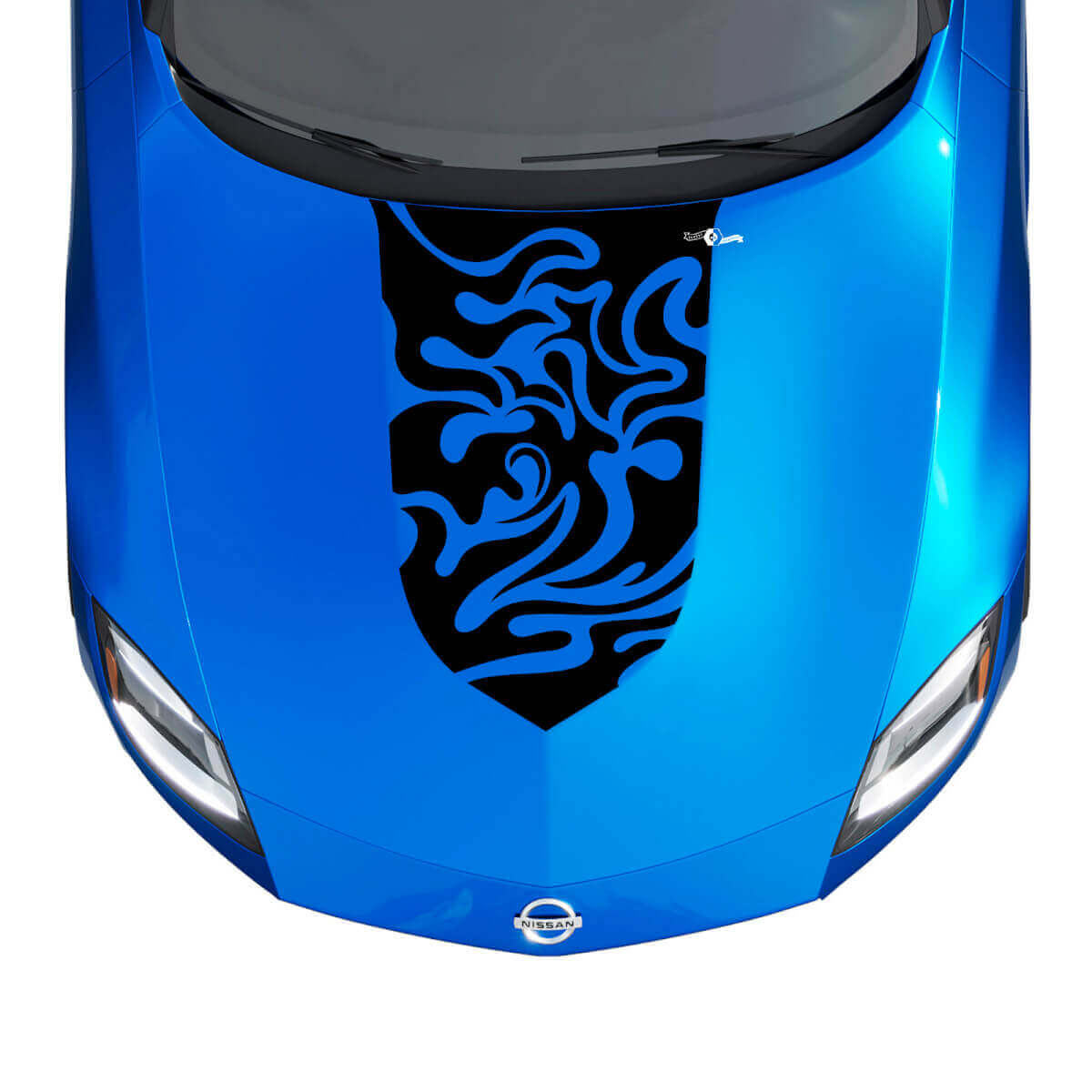Hood Tribal Flames Stripe Decal Kit für Nissan Z Sport
