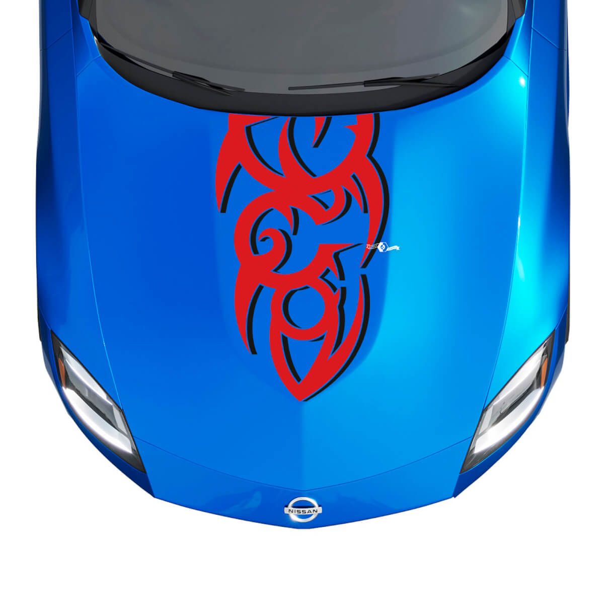 Hood Tribal Two Tone Stripe Decal Kit für Nissan Z Sport
