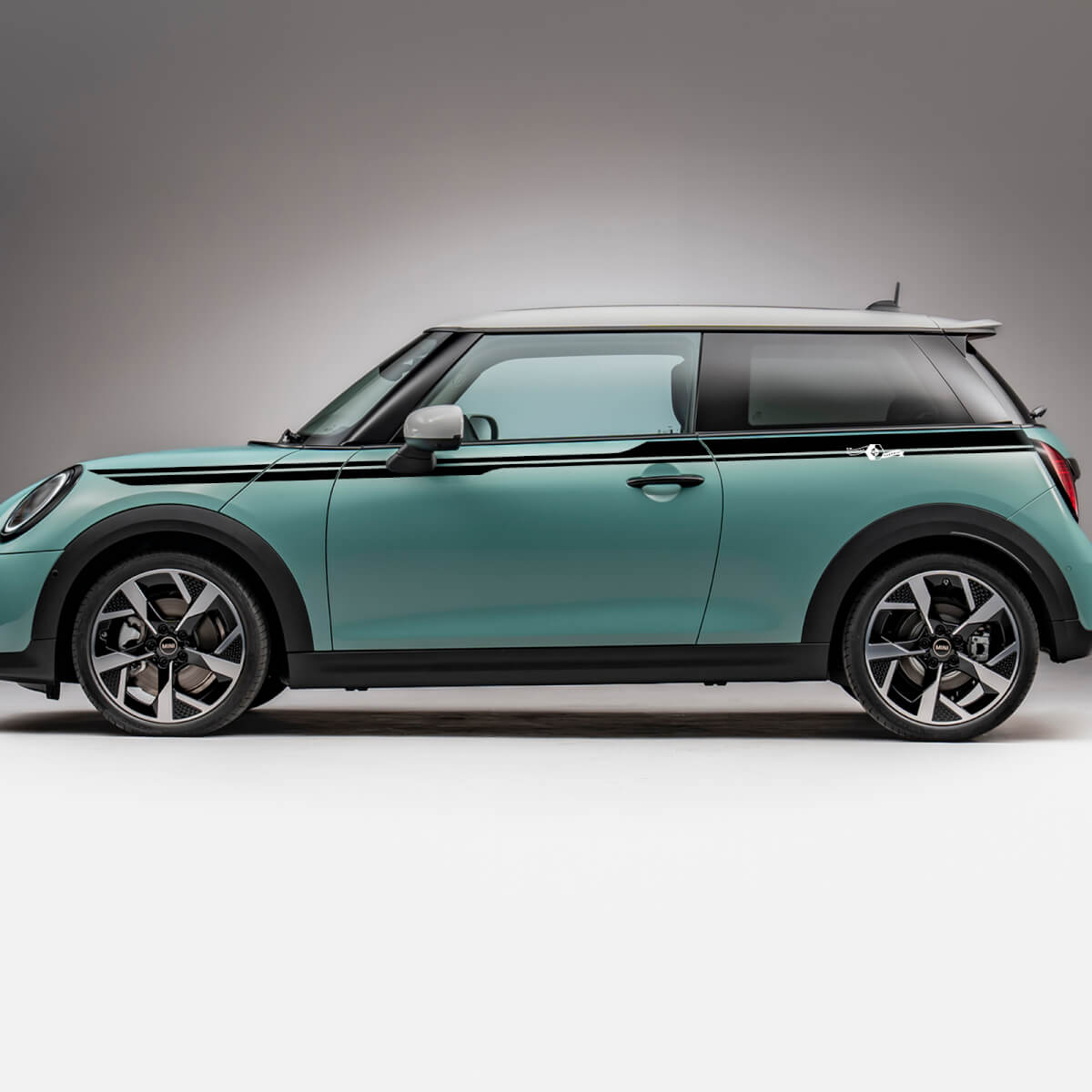 Seitensportakzente Stripes Grafik -Aufkleber für Mini Cooper s
