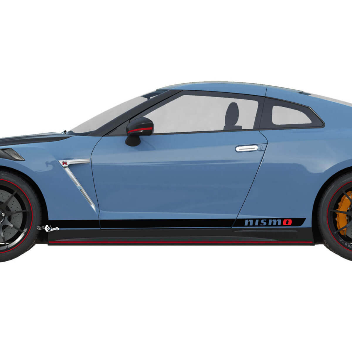 2x Seitentüren Grafik NISMO Stripe Line Decal Kit für Nissan GT-R 4
