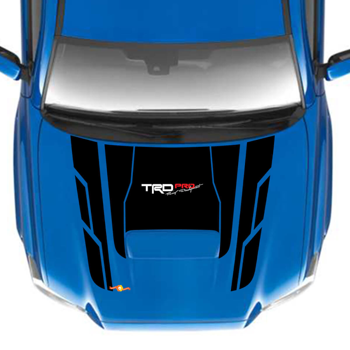 TRD PRO Geometrische Blöcke Motorhauben Vinylaufkleber für Toyota Tacoma