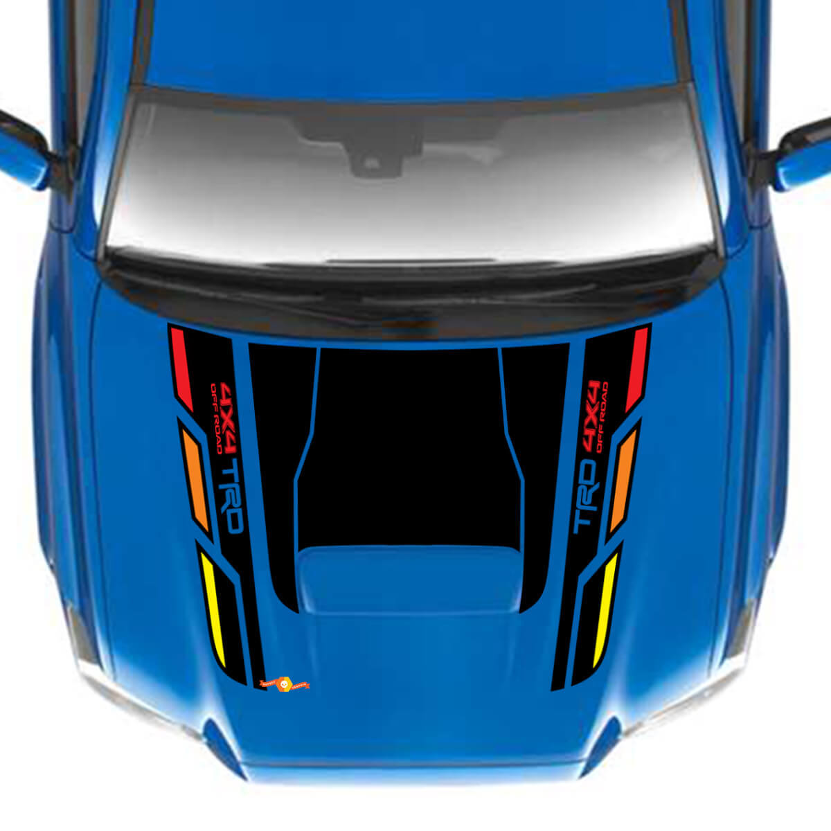 TRD 4x4 Off Road Hood Vinyl -Aufkleber Aufkleber Passform für Toyota Tacoma
