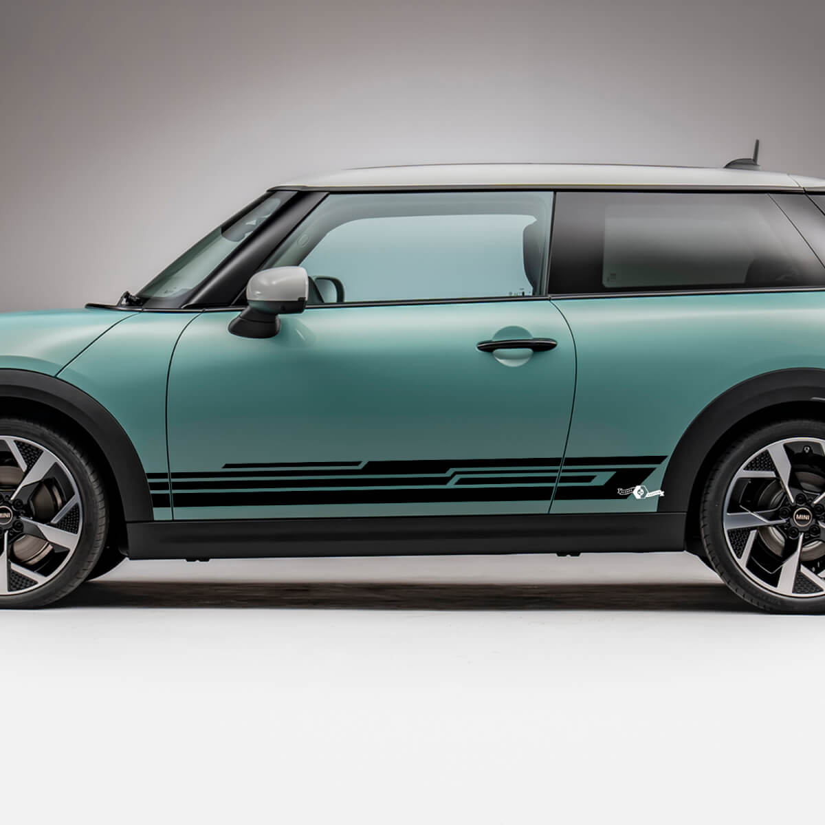 Side Racing l Stripes Grafikabziehal für Mini Cooper S
