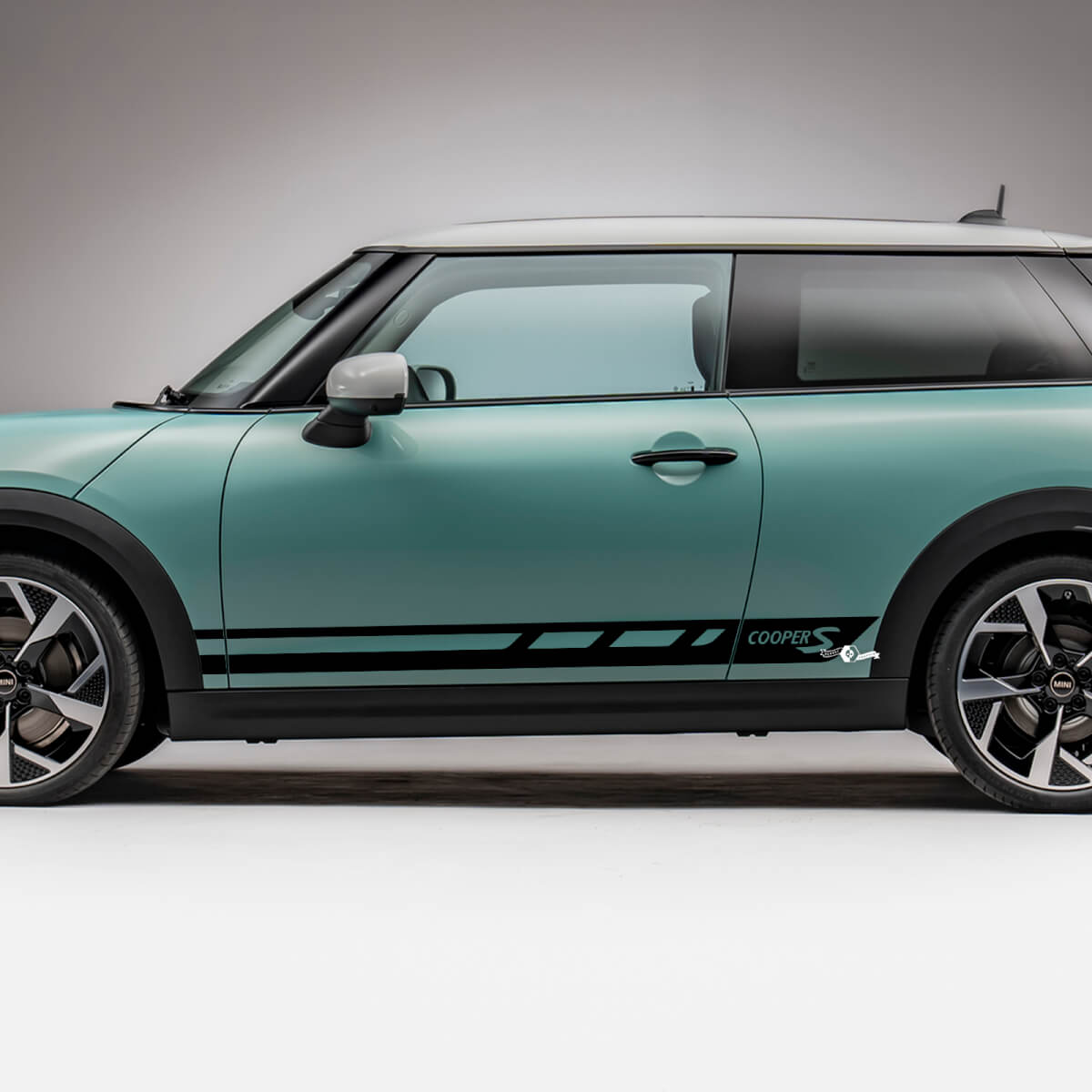 Side Racing Cooper STRIPES Graphics Decal für Mini Cooper S

