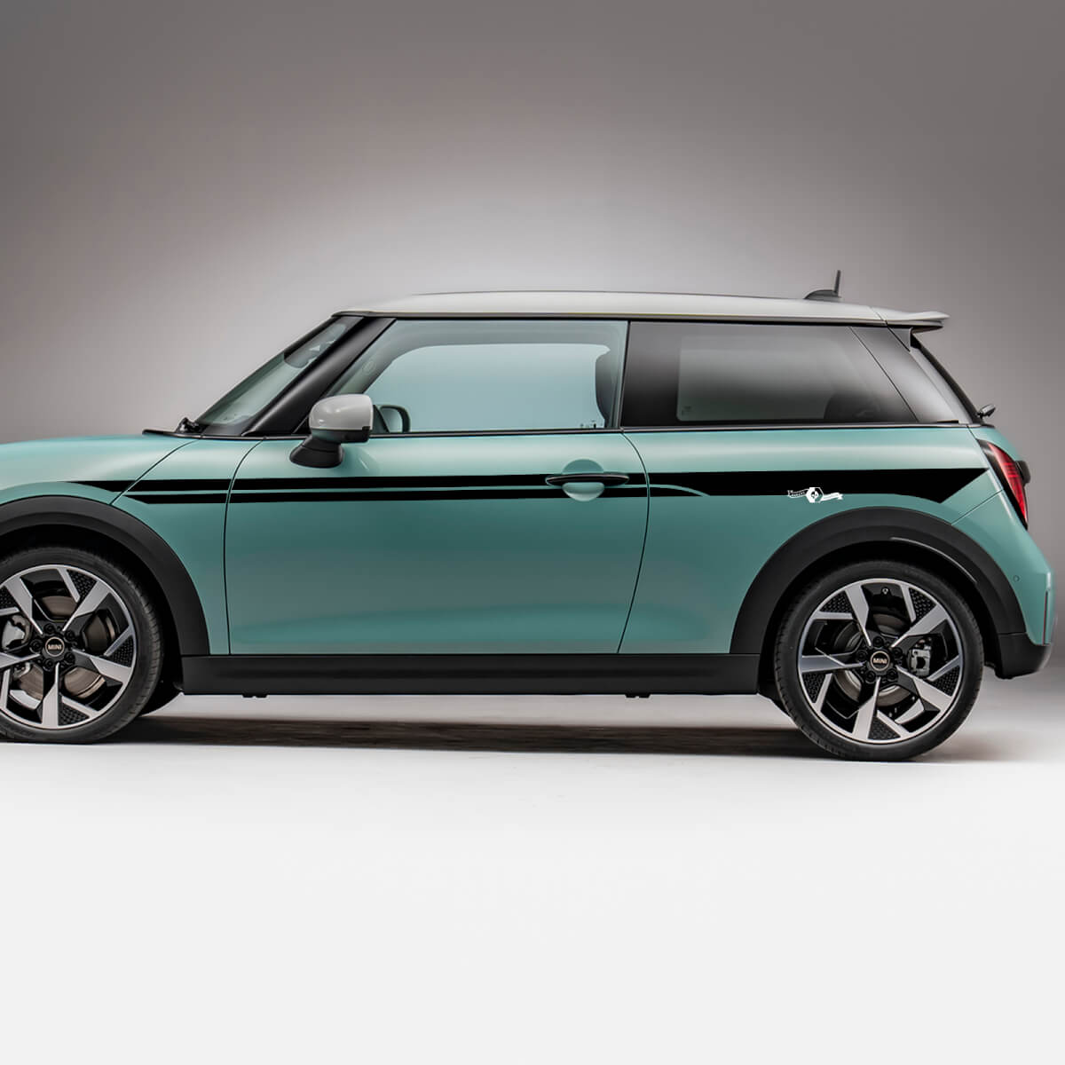 Seitentüren Akzent Rennstreifen Grafikabschlüsse für Mini Cooper s
