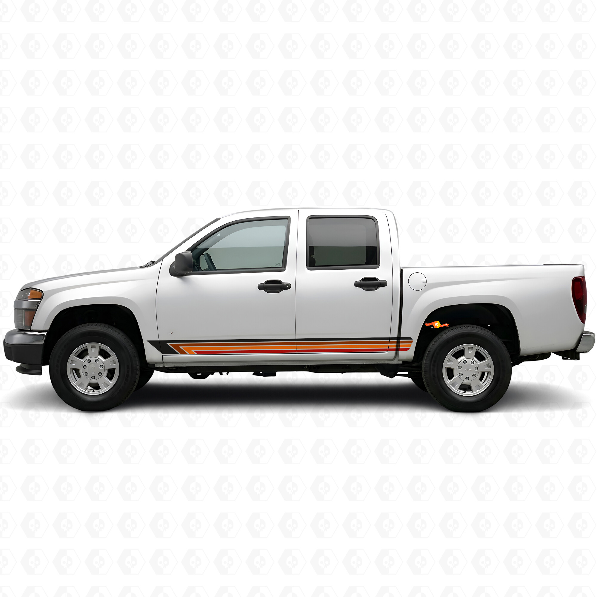 Vintage Band Tür- & Schweller-Vinylstreifen für Chevrolet Colorado 1. Generation 2004-2012