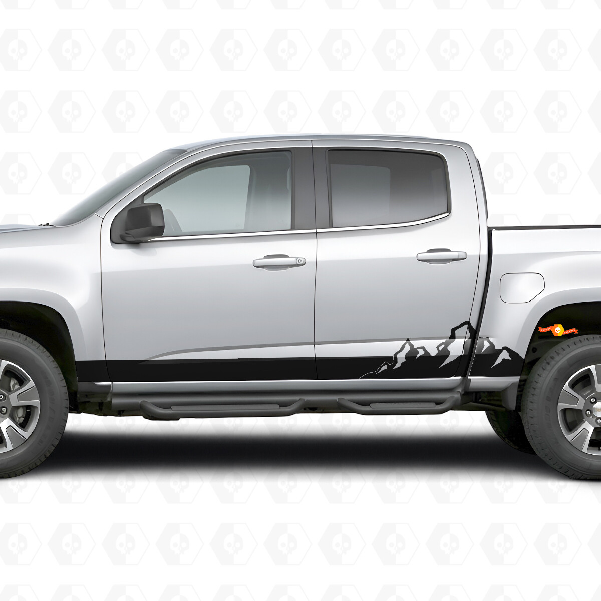Mountain Range Tür- & Schweller-Vinylstreifen für Chevrolet Colorado 2. Generation 2015-2022