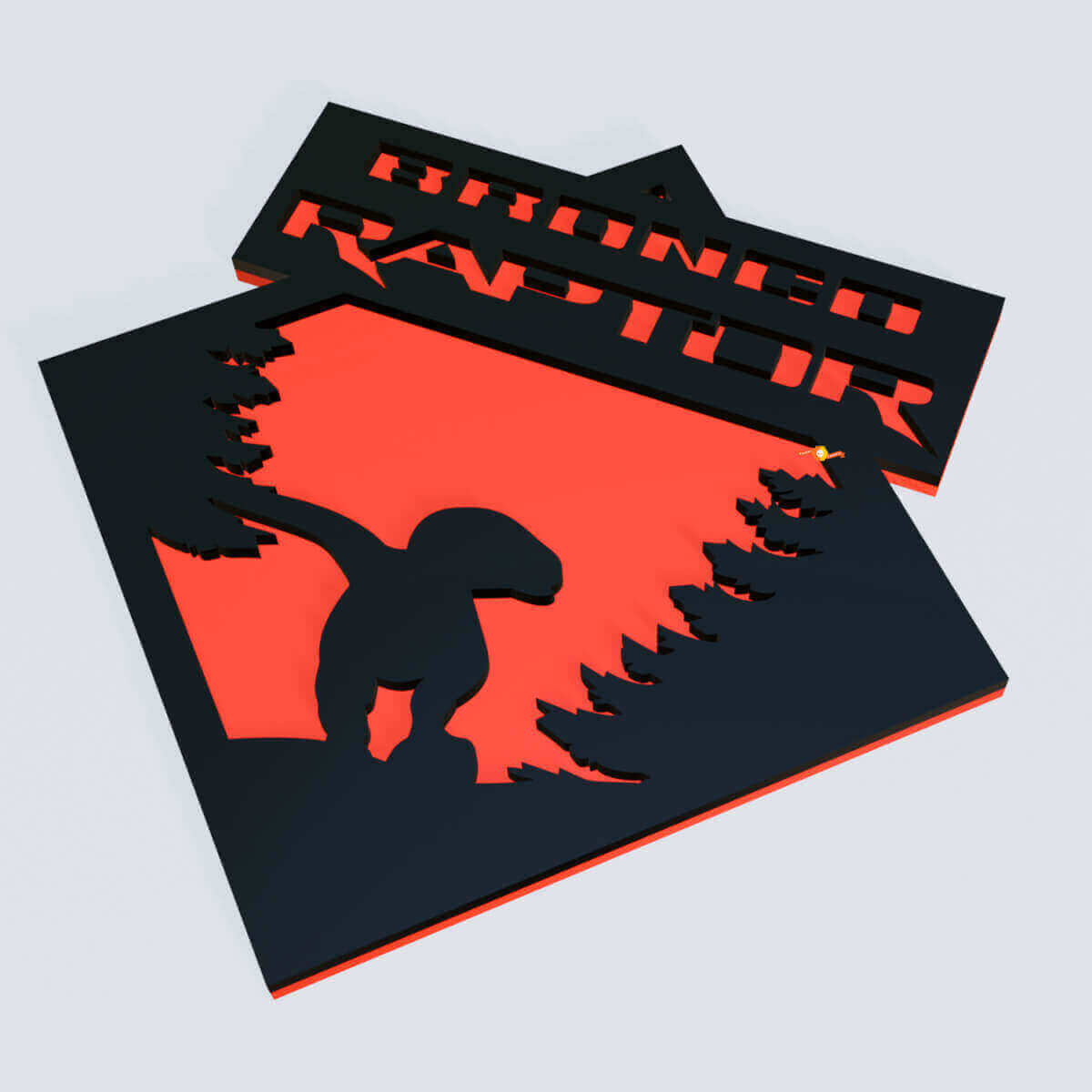 horse power truck Edition Fender Abzeichen Heckklappe Emblem 3D -Abzeichen
