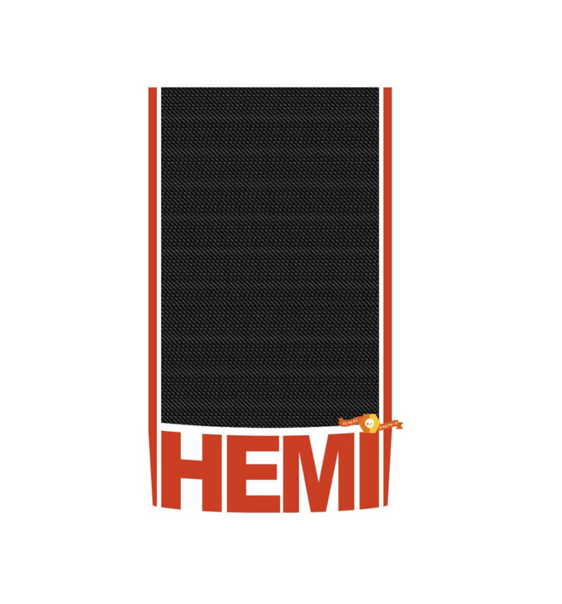 Hemi Carbon Vinyl Racing Hood Stripe Decal Aufkleber für Dodge Durango

