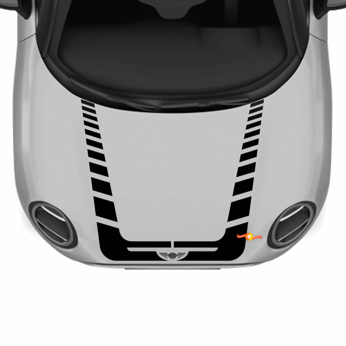 Hood Racing Stripes Rally Aufkleber -Grafikaufkleber für Mini Cooper
