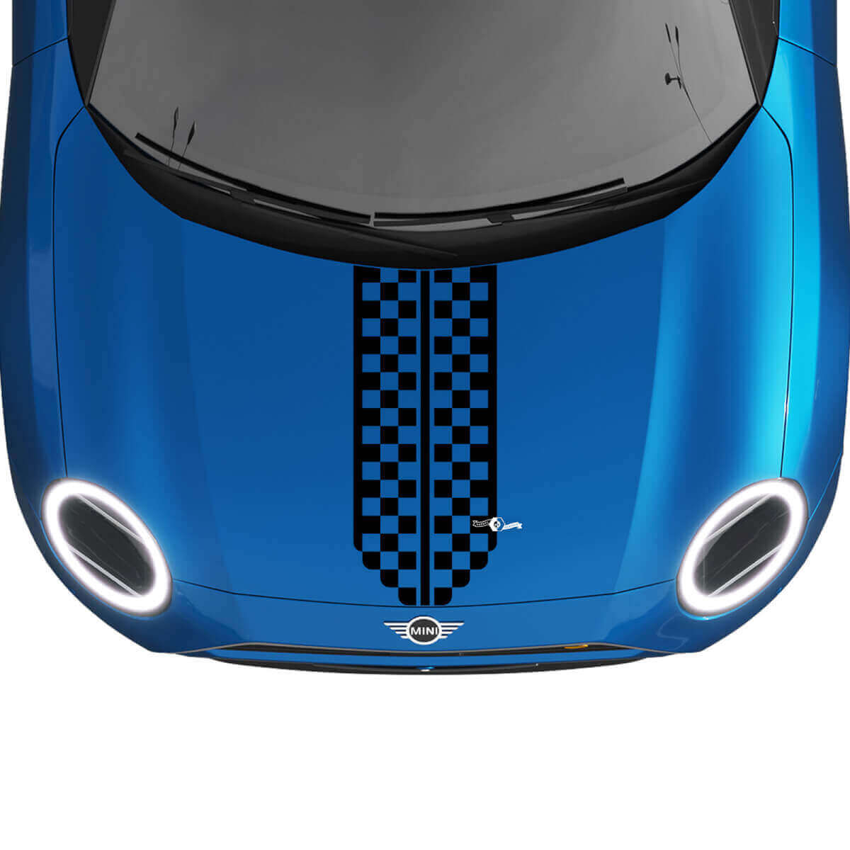 Mini Hood Racing Central Stripe Rally Decal Grafikaufkleber für Mini Cooper
