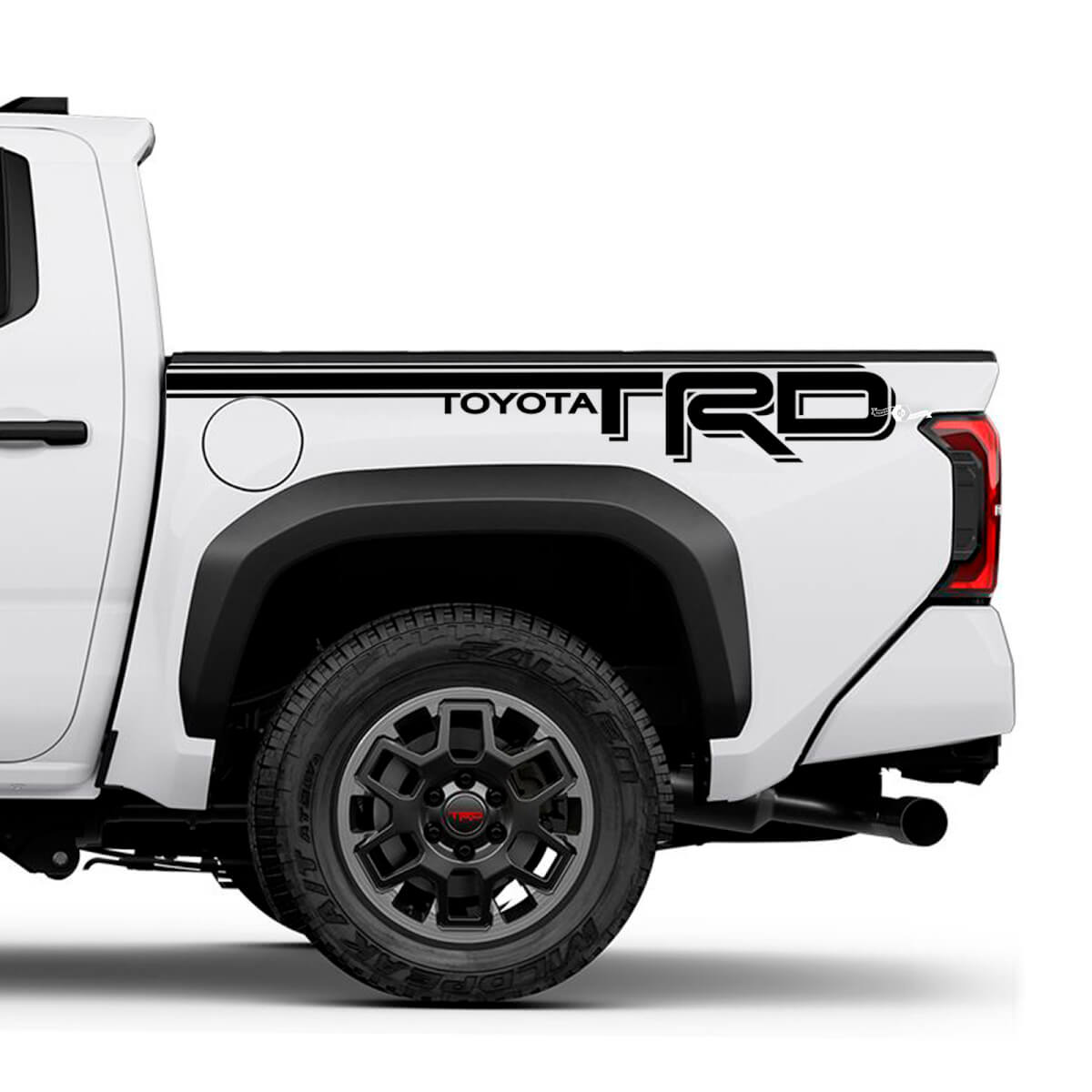 TRD Off Road Nacht LKW -Aufkleber Aufkleber für Toyota Tacoma 4. Generation Gen genommen
