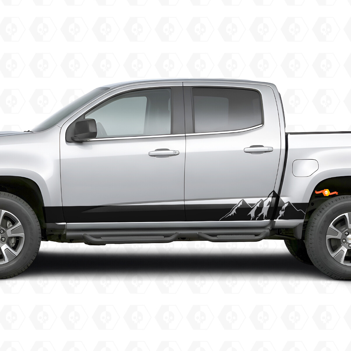Alpine Ridge Tür- und Schweller-Vinylstreifen für Chevrolet Colorado 2. Generation 2015-2022