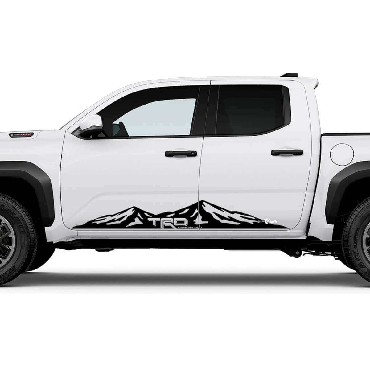 TRD Off Road Seitenverkleidungs-Aufkleber für Felsen 2 Stück für Toyota Tacoma