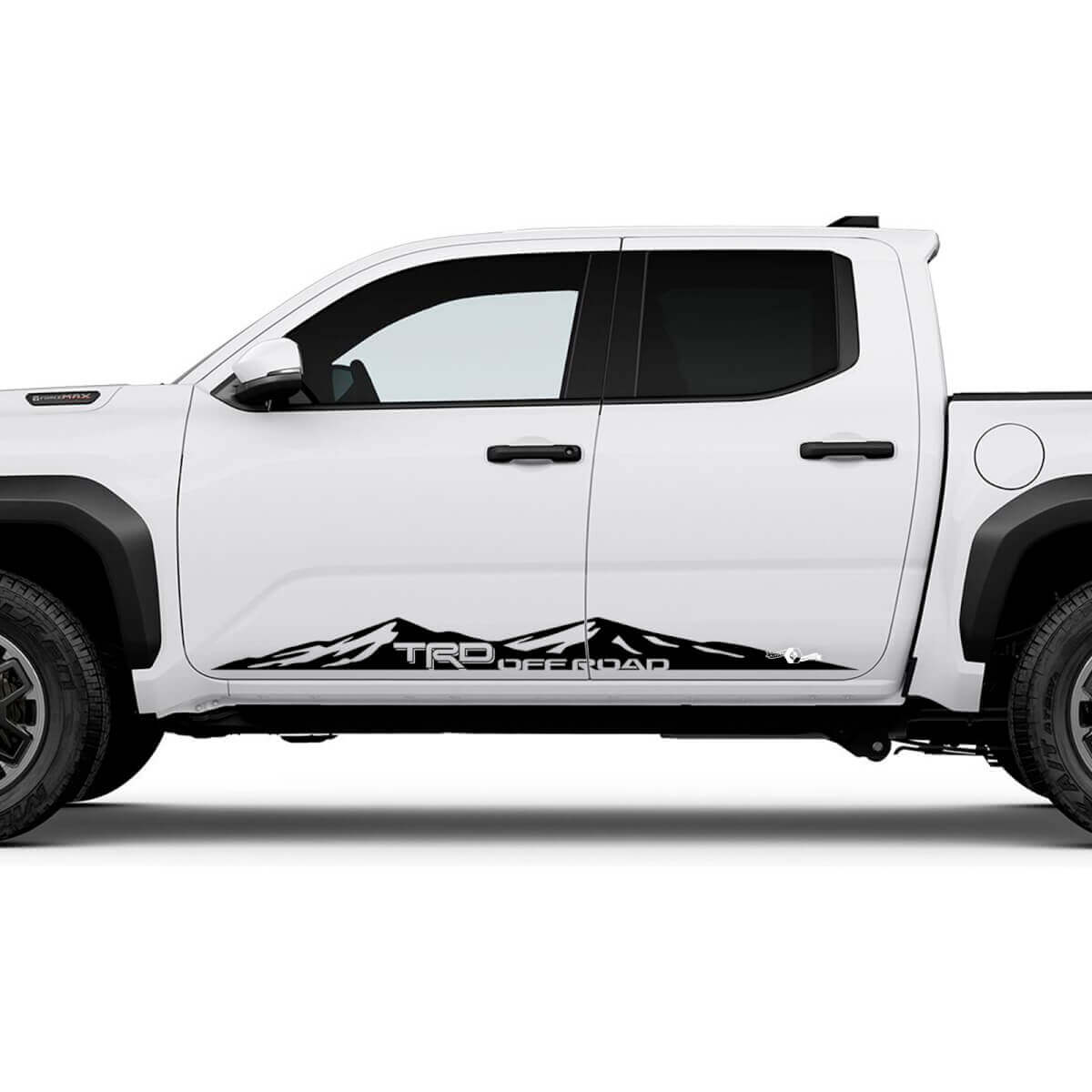 TRD Offstraße US Side Mountains Rocker Panel Decals Aufkleber für Toyota Tacoma 2
