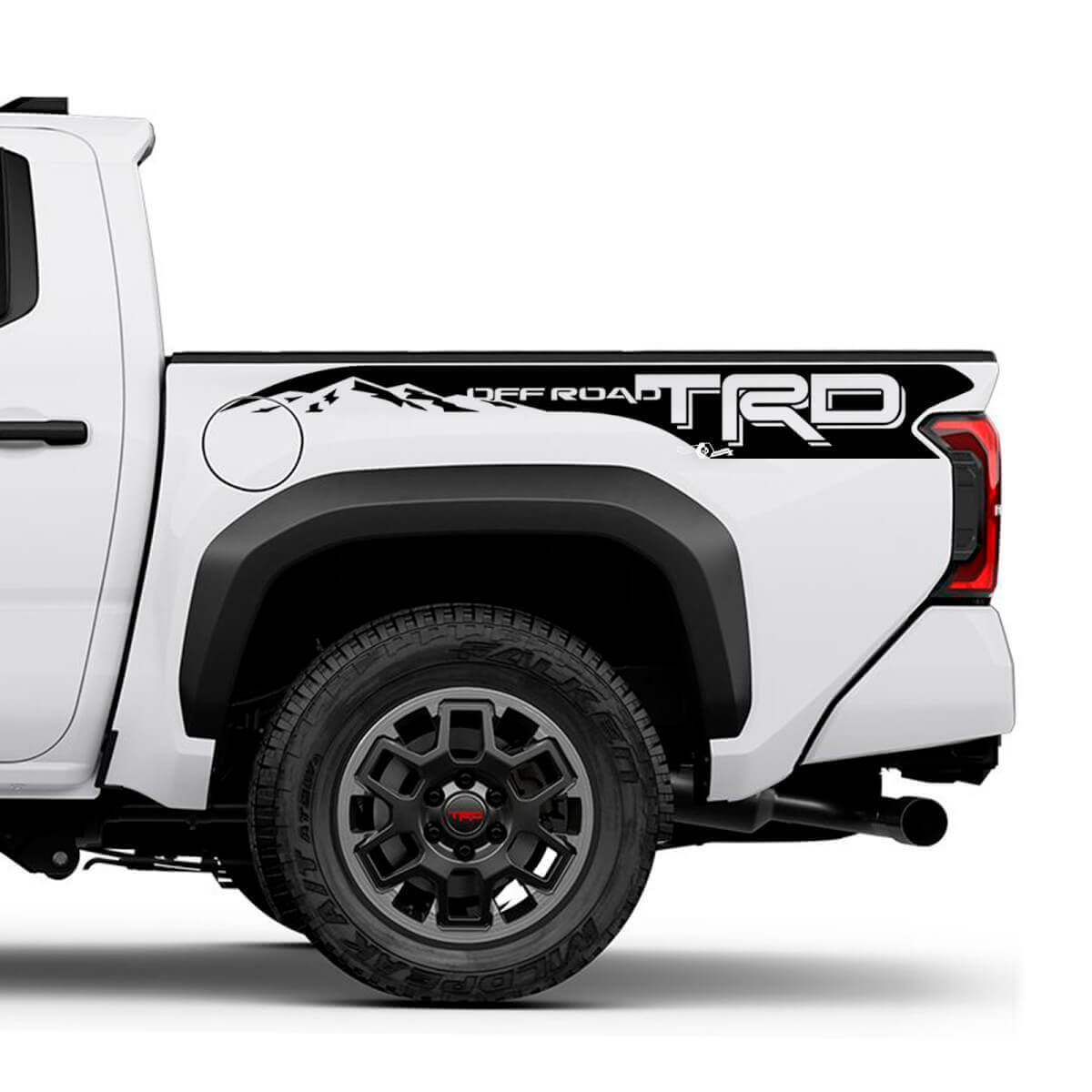 Berge TRD Off Road -Nacht -LKW -Aufkleber Aufkleber für Toyota Tacoma 4. Gen 2
