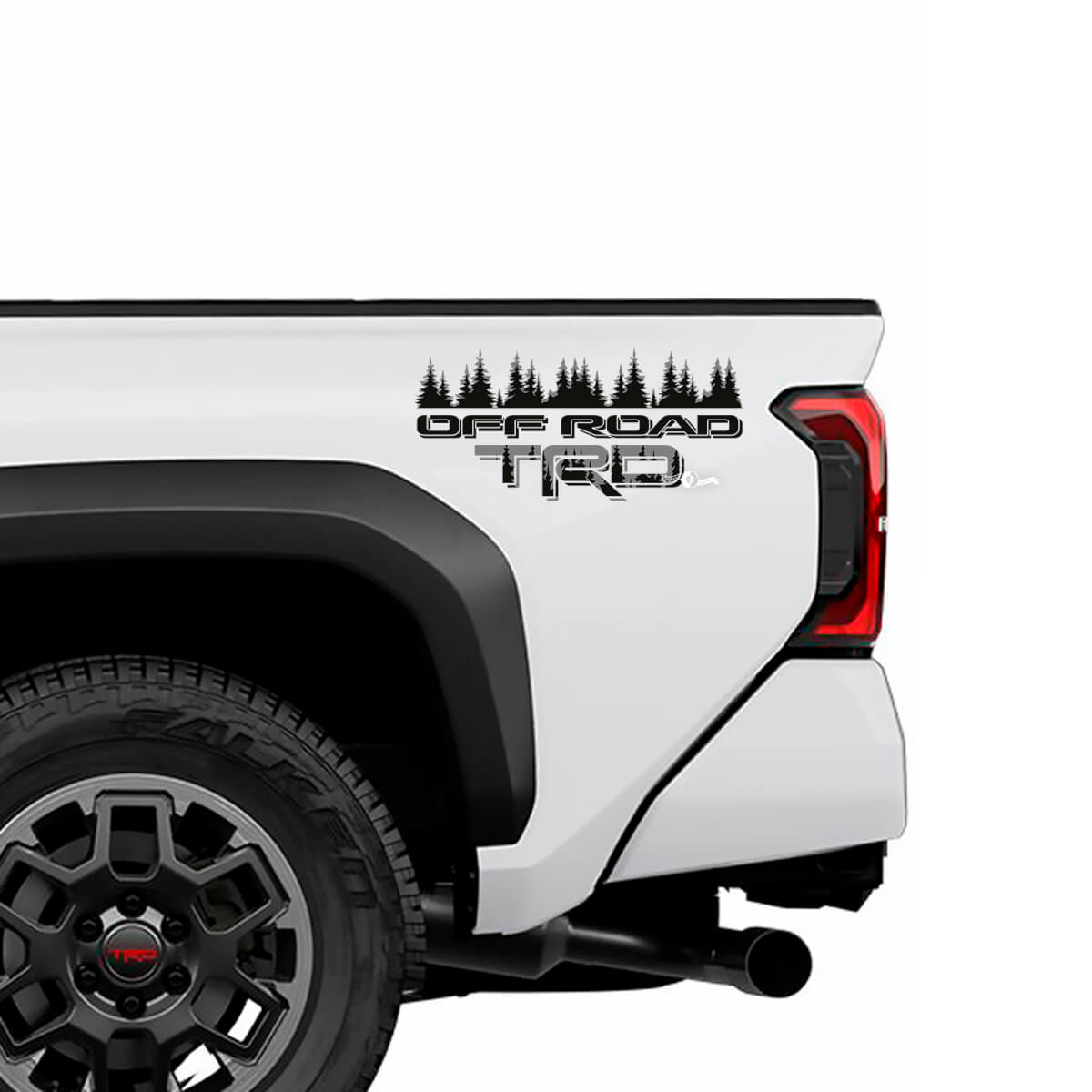 TRD -Off -Straßentüren Seiten Nachtbäume LKW -Aufkleber Aufkleber für Toyota Tacoma 4. Generation

