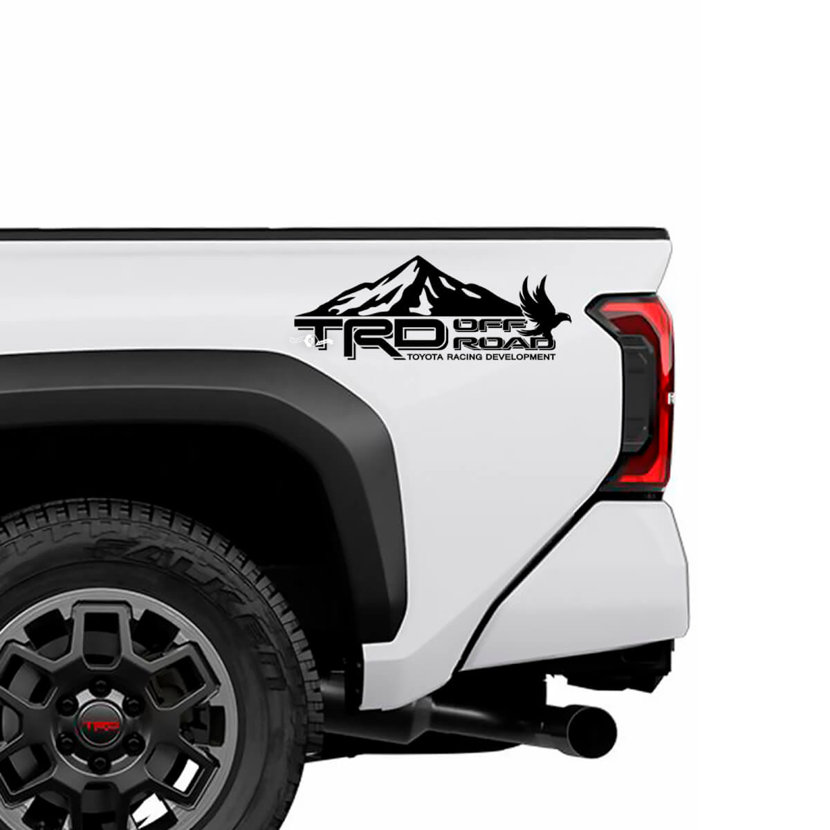 TRD Off Road Mountains Vogeltüren Seiten am Nachtwagen Aufkleber Aufkleber für Toyota Tacoma 4. Gen
