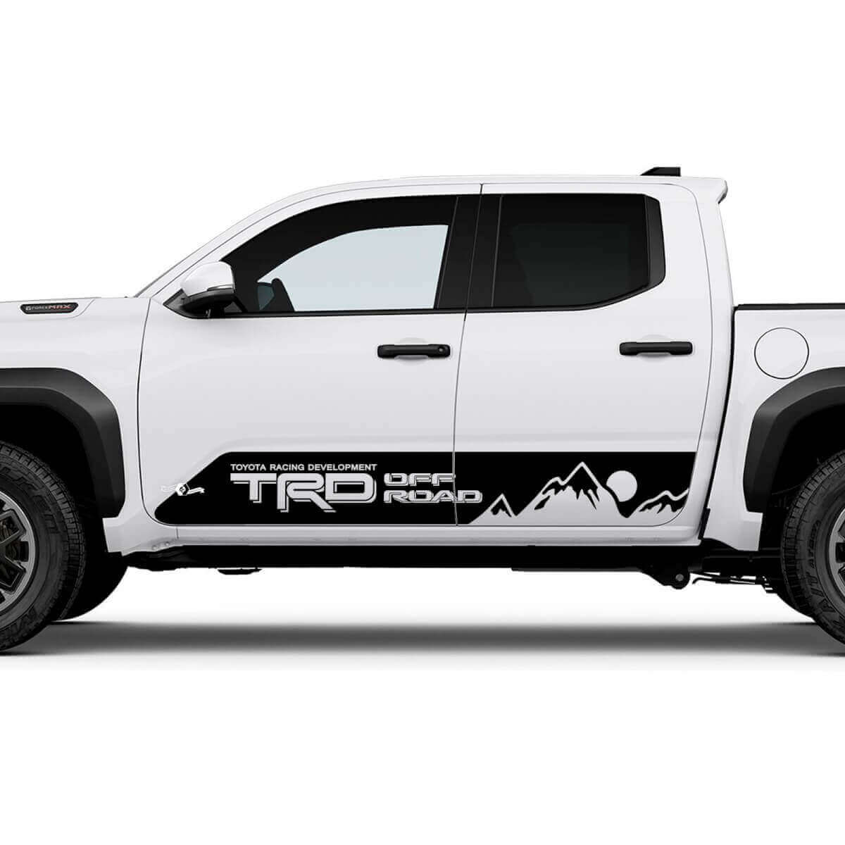 TRD Off Road Side Mountains Sun Rocker Panel Decals Aufkleber für Toyota Tacoma
